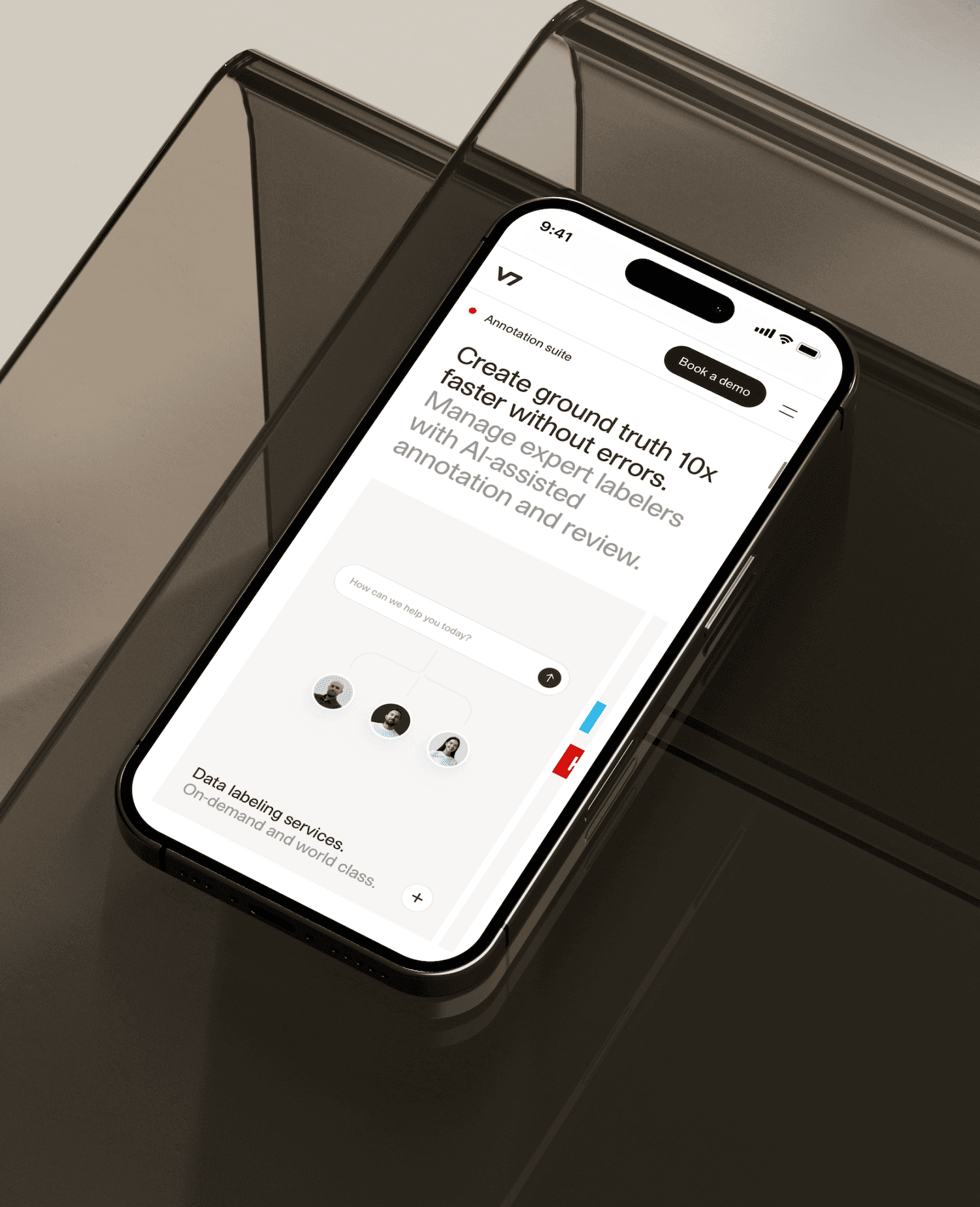 Annotation Suite V7 Darwin Landing page Mockup