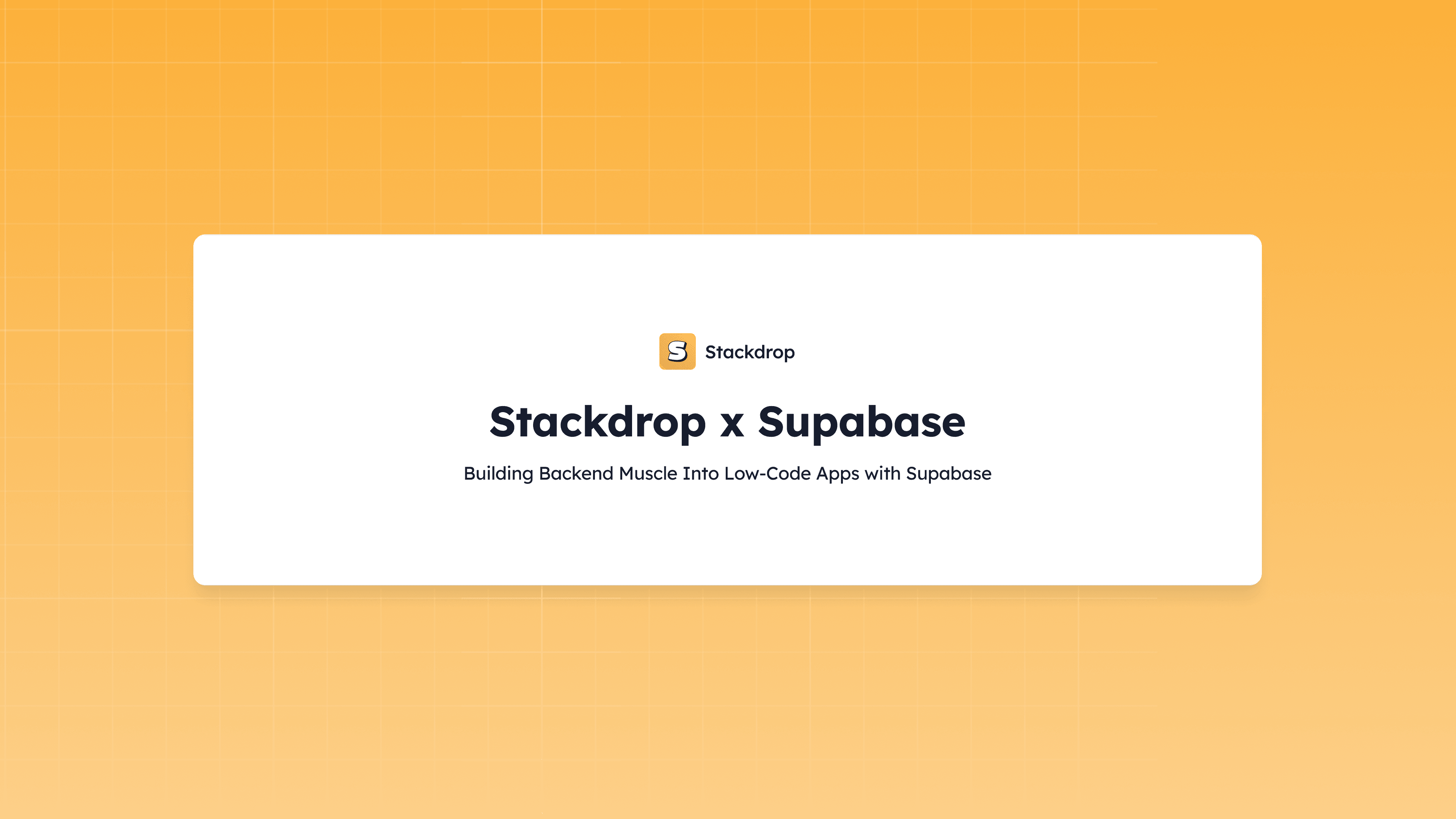 Screenshot of a Stackdrop blog cover titled “Editor.js for Retool” with subtitle “A native block-style editor that outputs clean, structured JSON” on an orange gradient background.