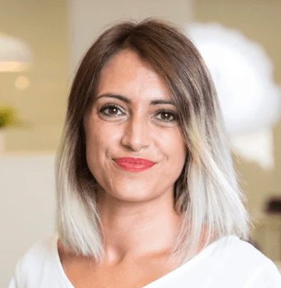 Portrait of a woman smiling at the camera