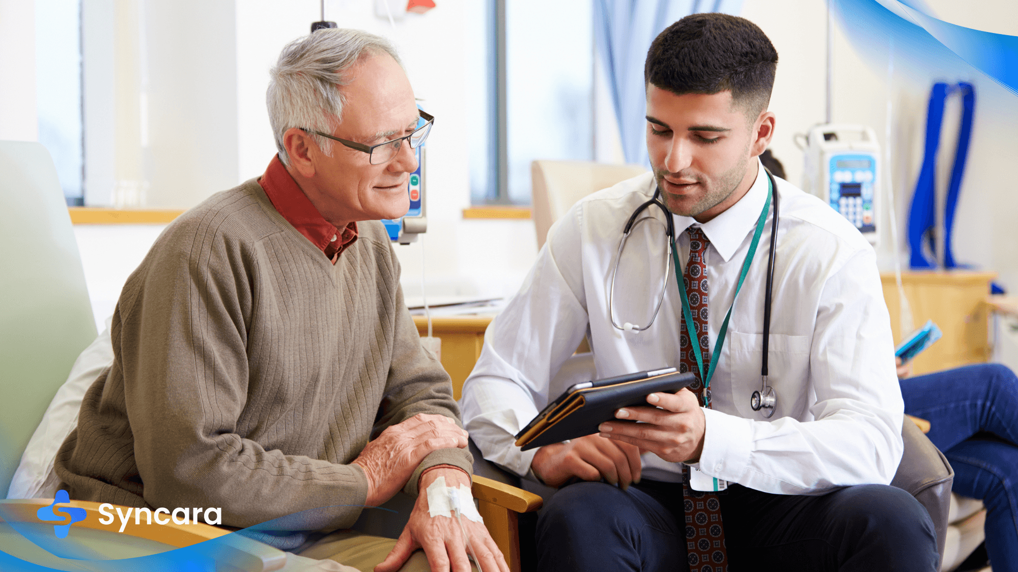 Patient consulting with a doctor at a walk-in clinic in Vaughan, Ontario.