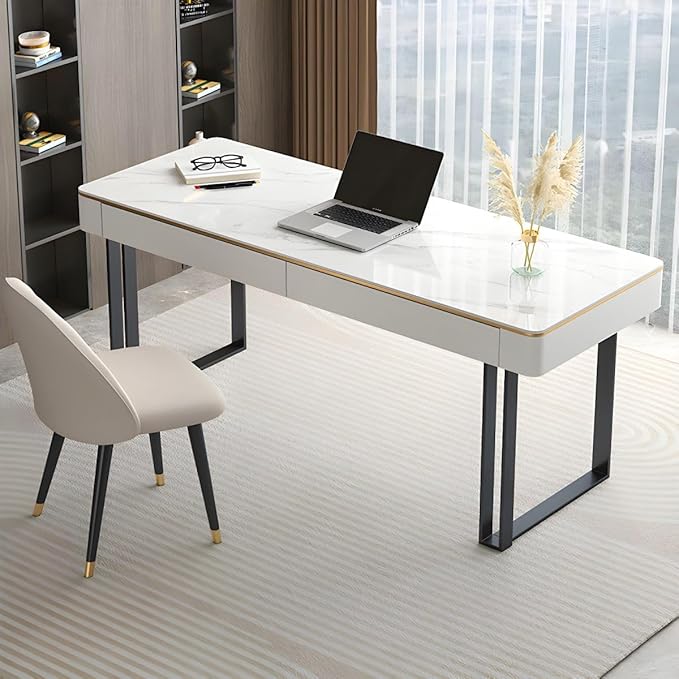 A perfect combination of sophistication and utility, the stone desk fits any space.