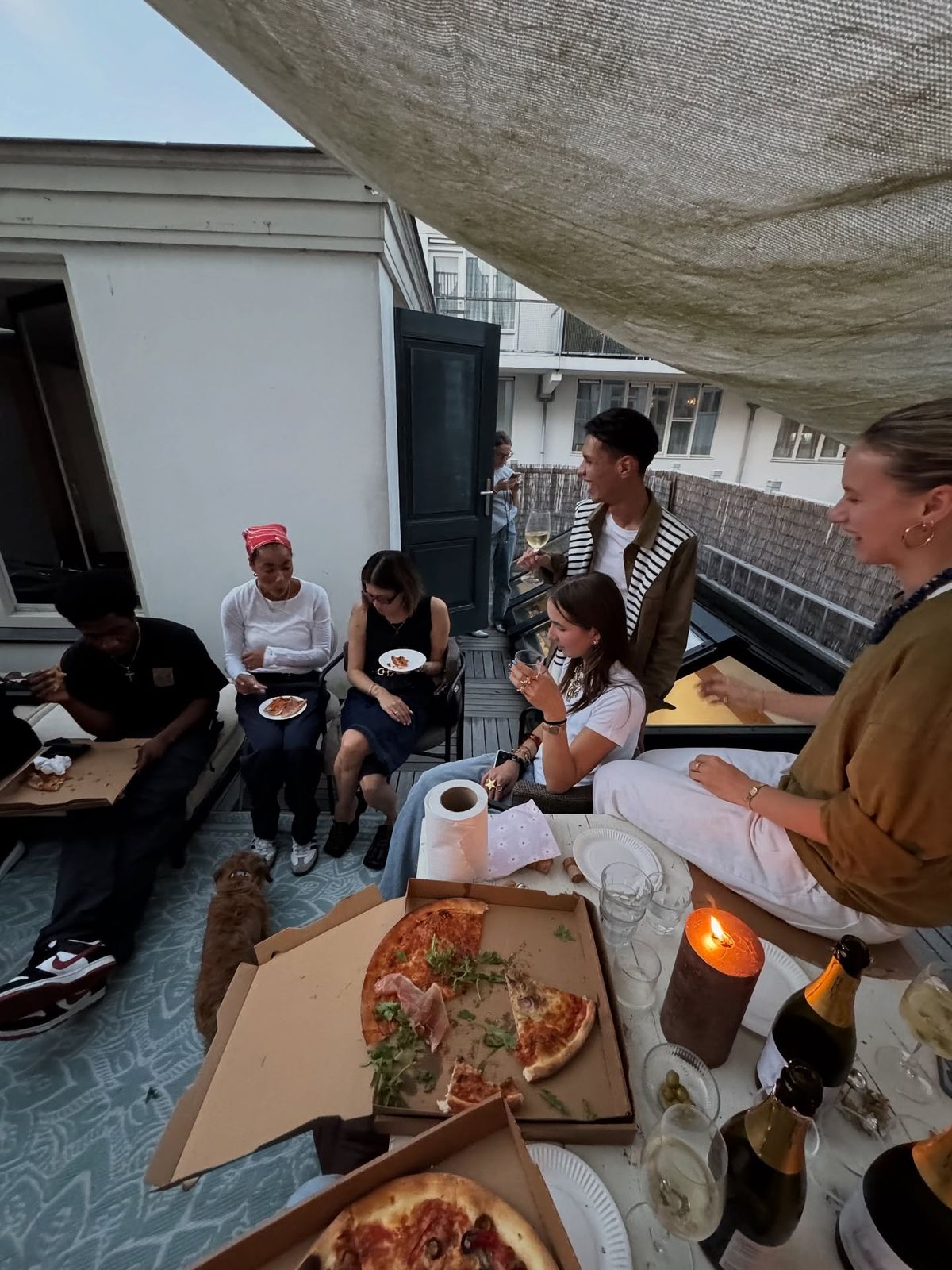 a group of people taking a picture together