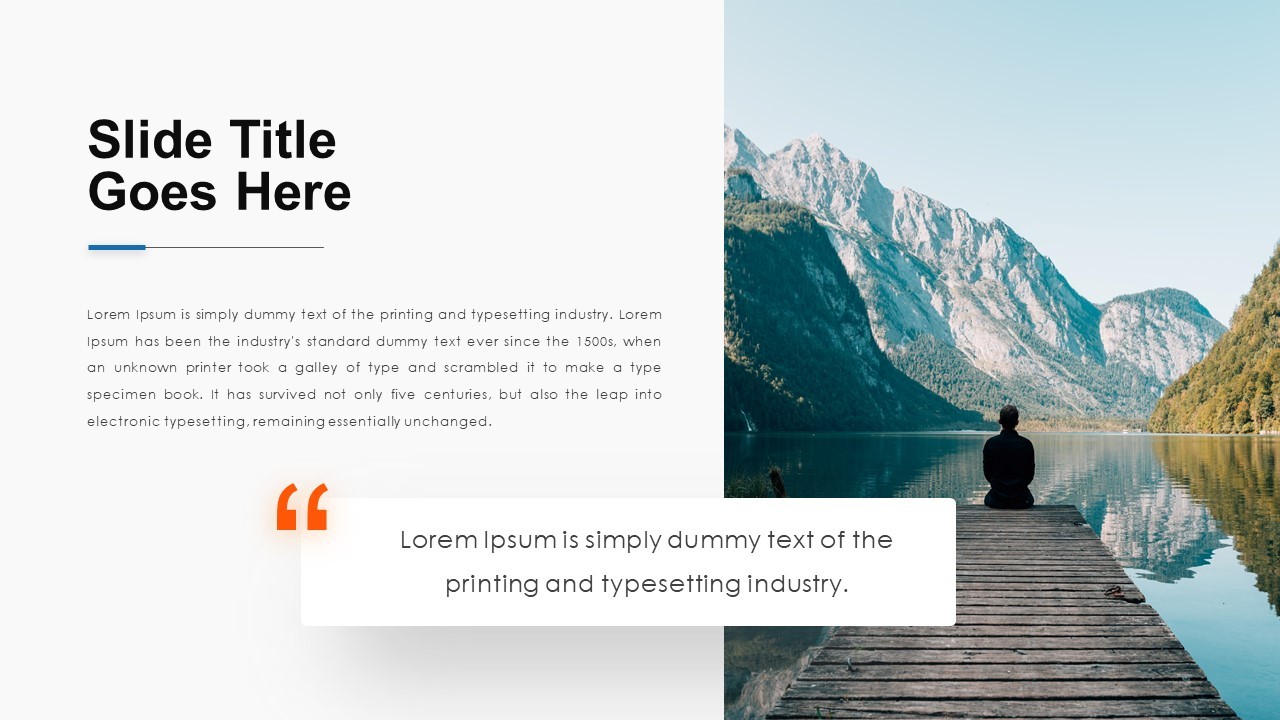 Professional Slide Design with Scenic Background