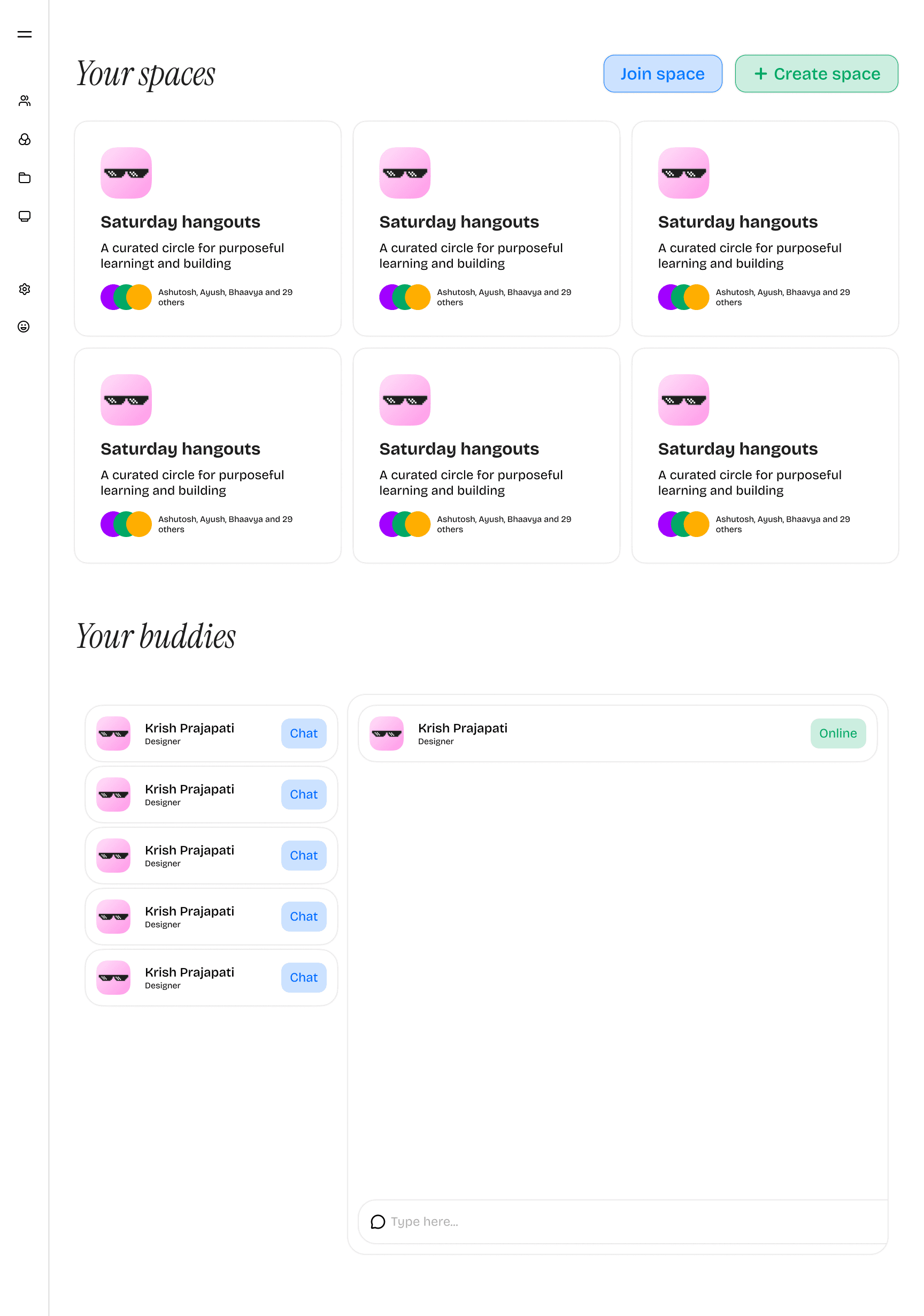 Dashboard of roundtable showing different joined tables