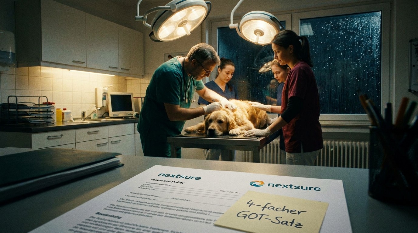 Hundekrankenversicherung GOT 4-facher Satz – Notdienst und Erstattung im Vergleich