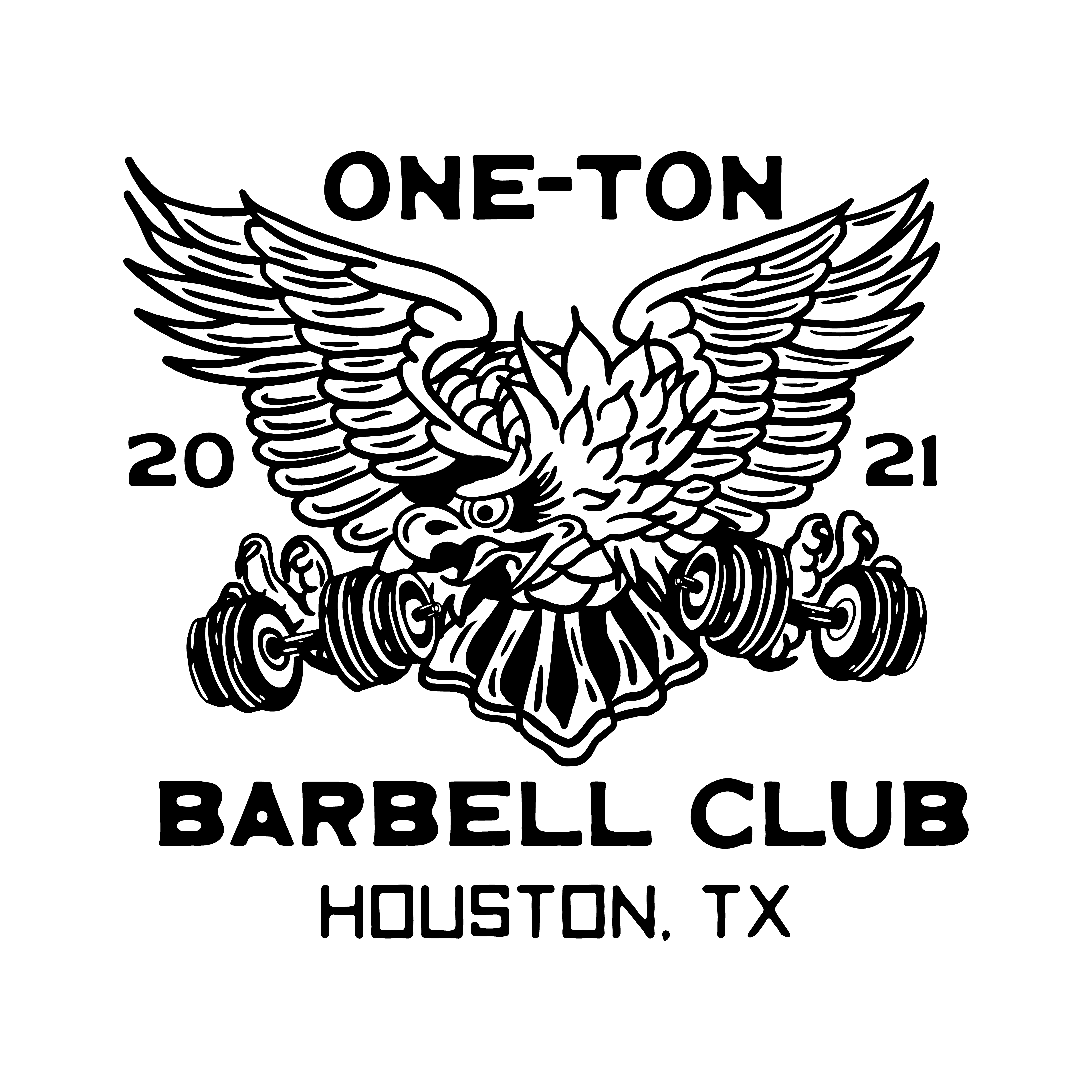 One-Ton Barbell Club Brand Mark