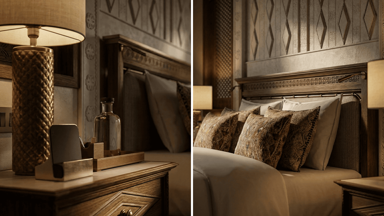 Internal render bedroom and sitting area