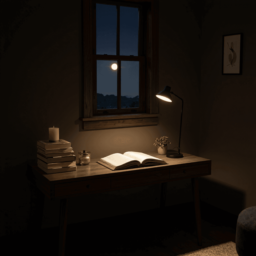 product photography of LED desk lamp