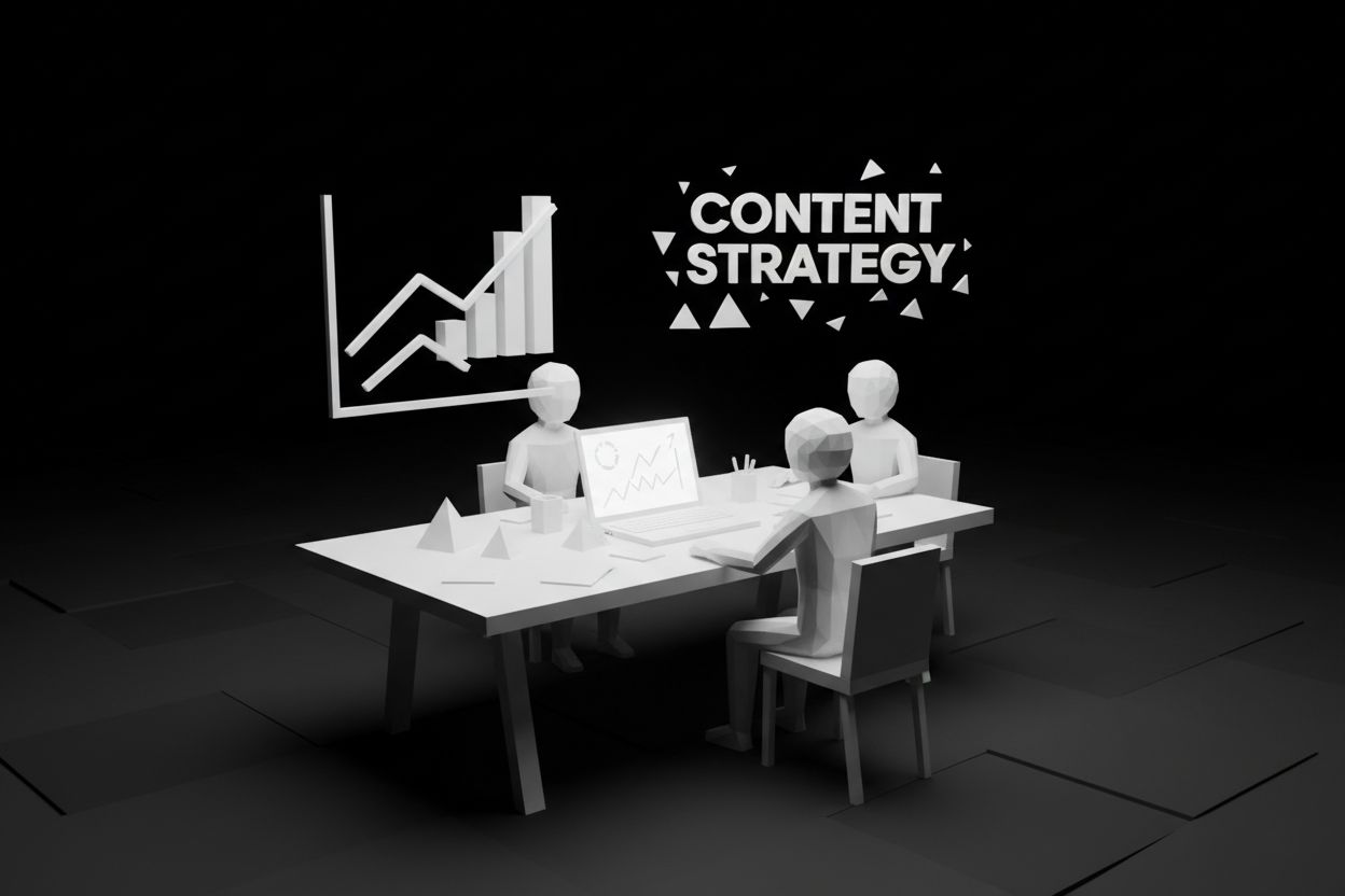 A marketing team planning content strategy