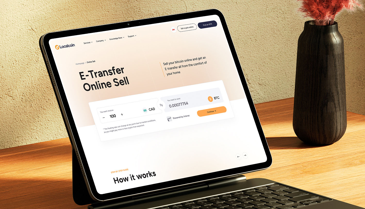 Localcoin / transforming a corporate website
