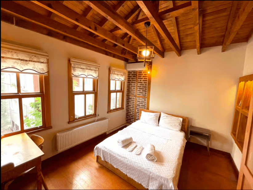 Comfortable bedroom in boutique apartment in Ortaköy Istanbul