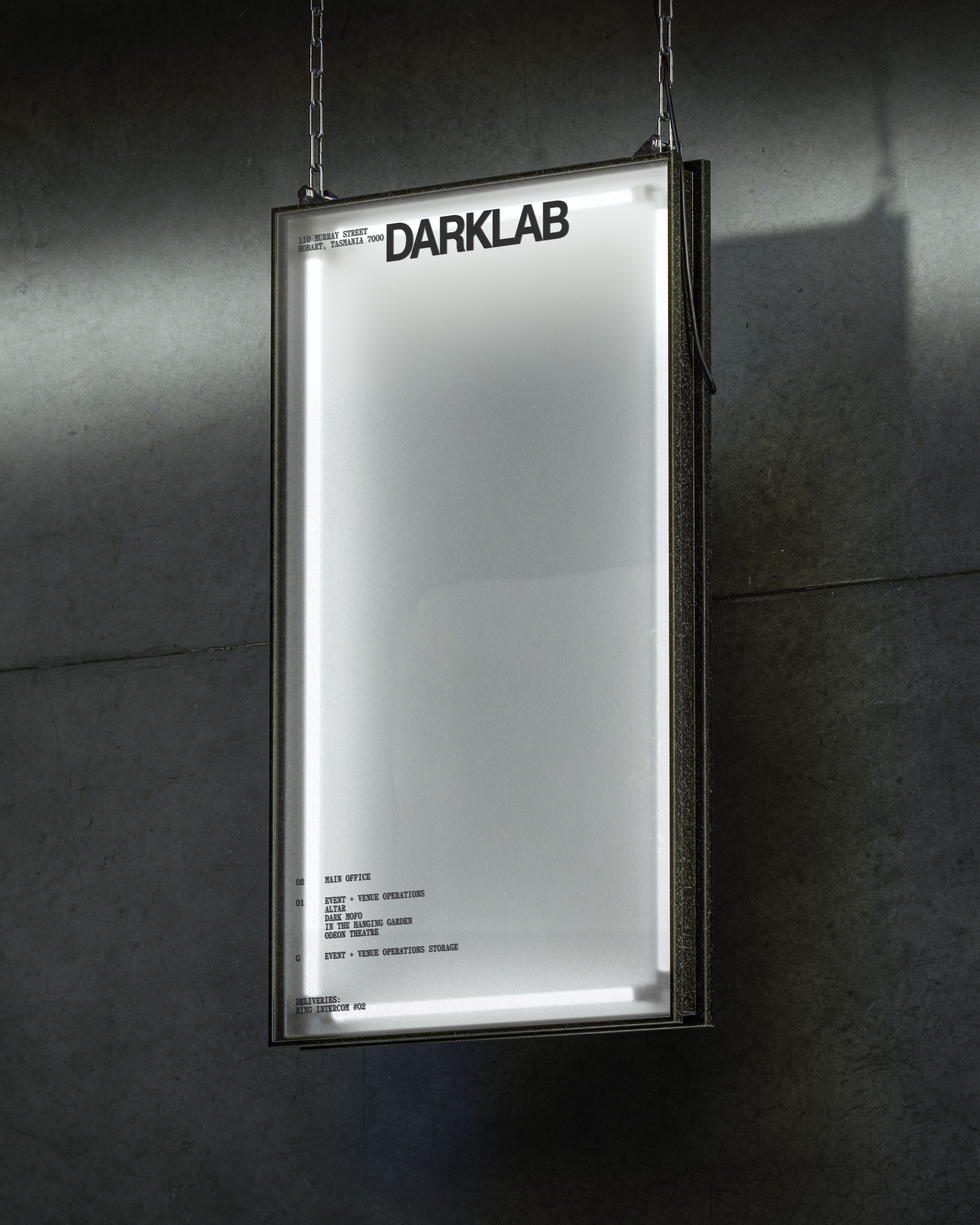 DarkLab Signage Design