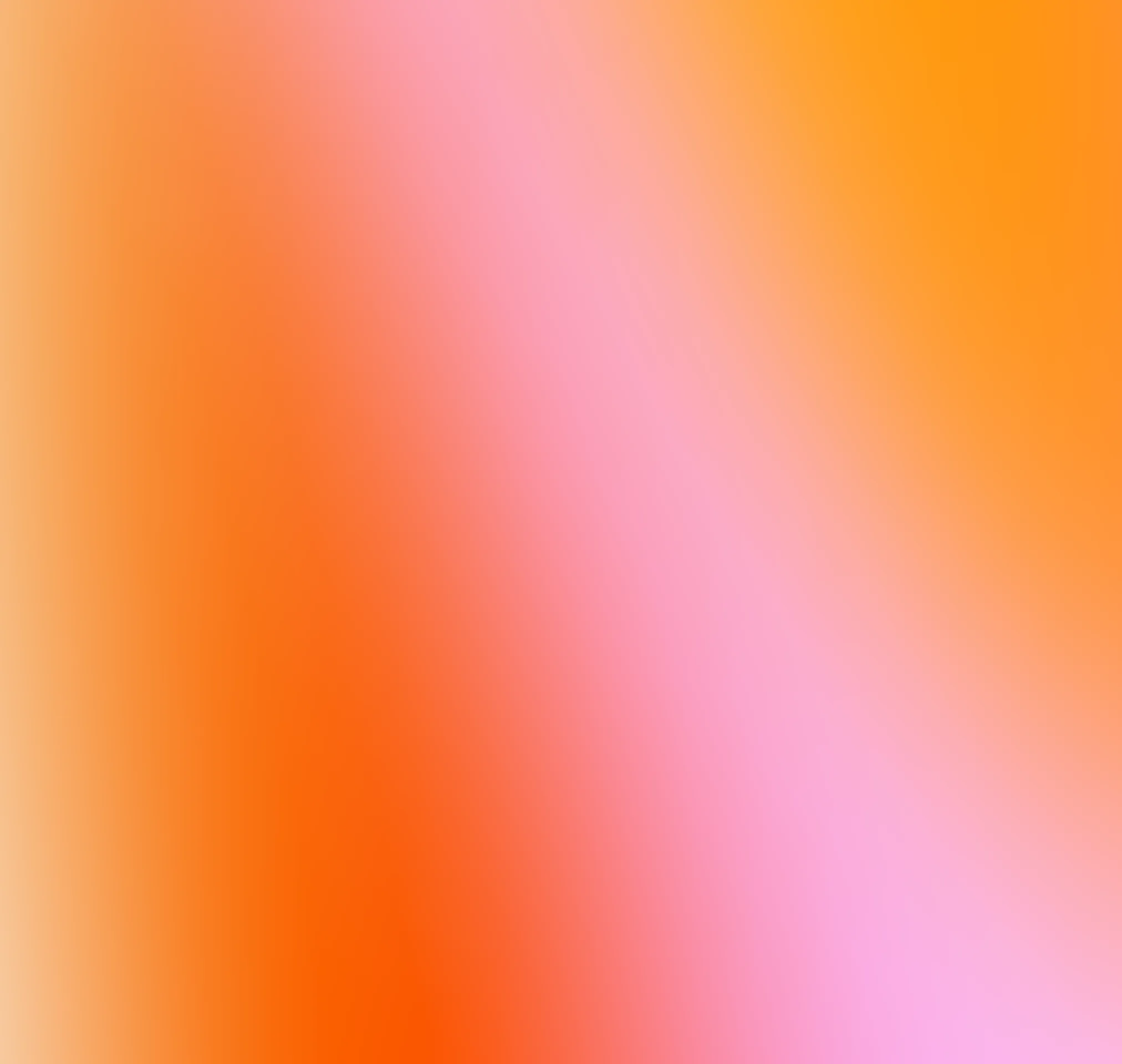 A vibrant gradient blending warm shades of orange and pink, creating a soft, abstract background.