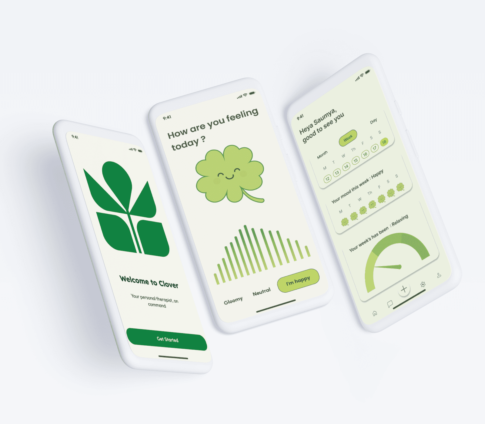 healthcare app screen designs