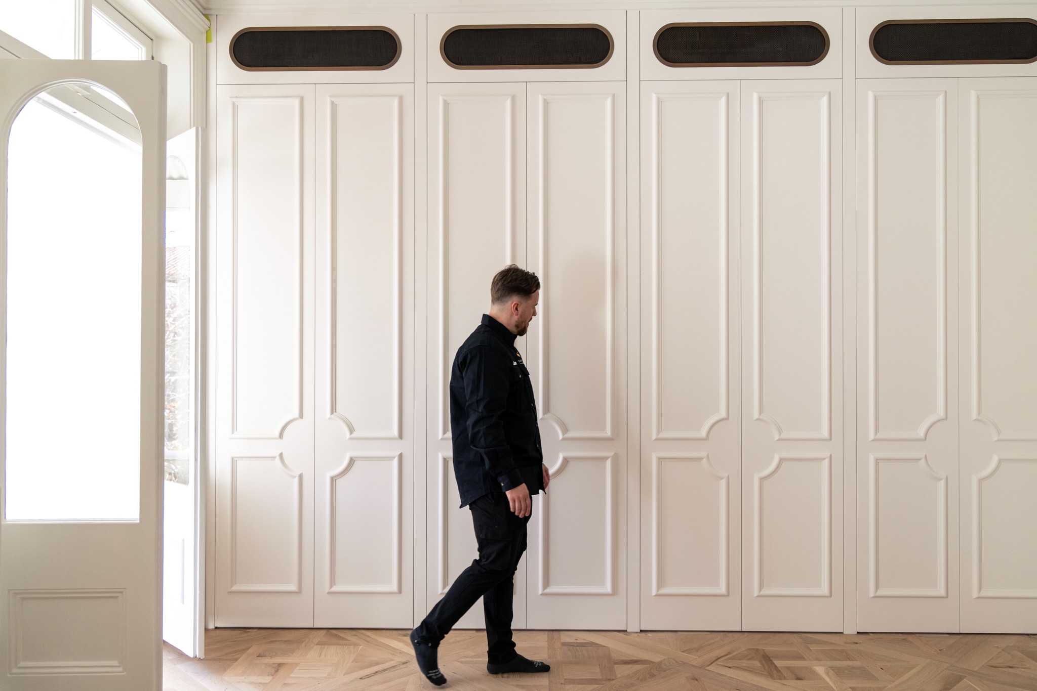 Modern room interior joinery 