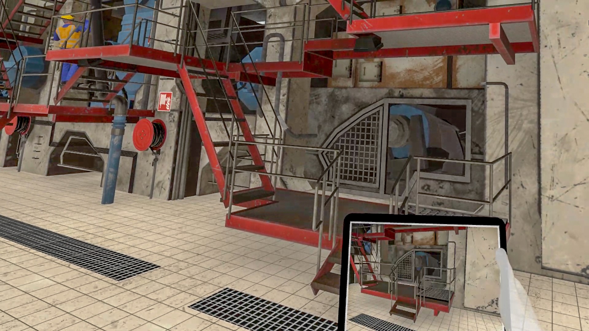 Coastal city skyline with ocean waves and clear sky.