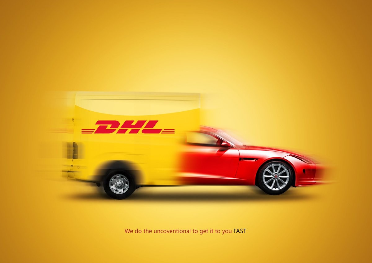 DESIGN GENIE di X: "Here is an ad concept i designed for DHL ... pls rt 🙏  https://t.co/4Q14fCTXS0" / X