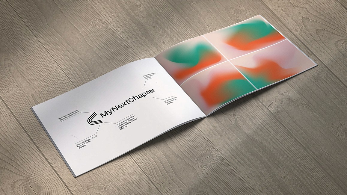 My Next Chapter brand guidelines booklet