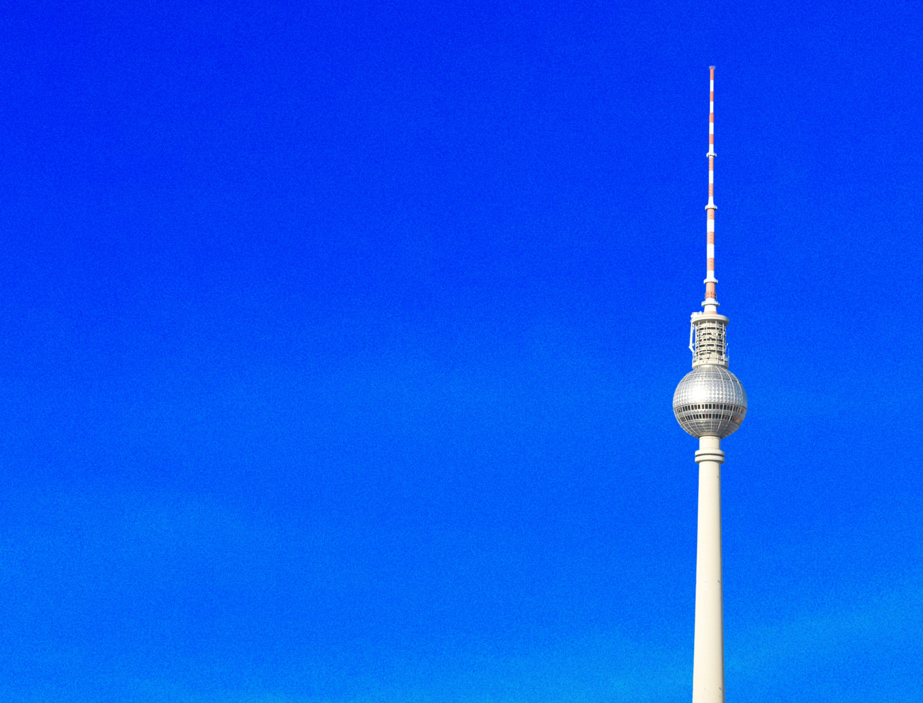 A landscape of the sky behind the Berlin tv tower