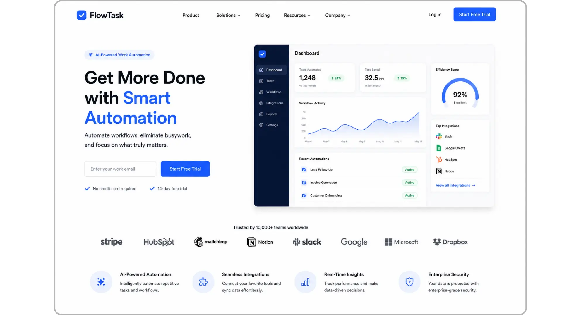 AI Landing Page Example With Hearo Section and CTAs