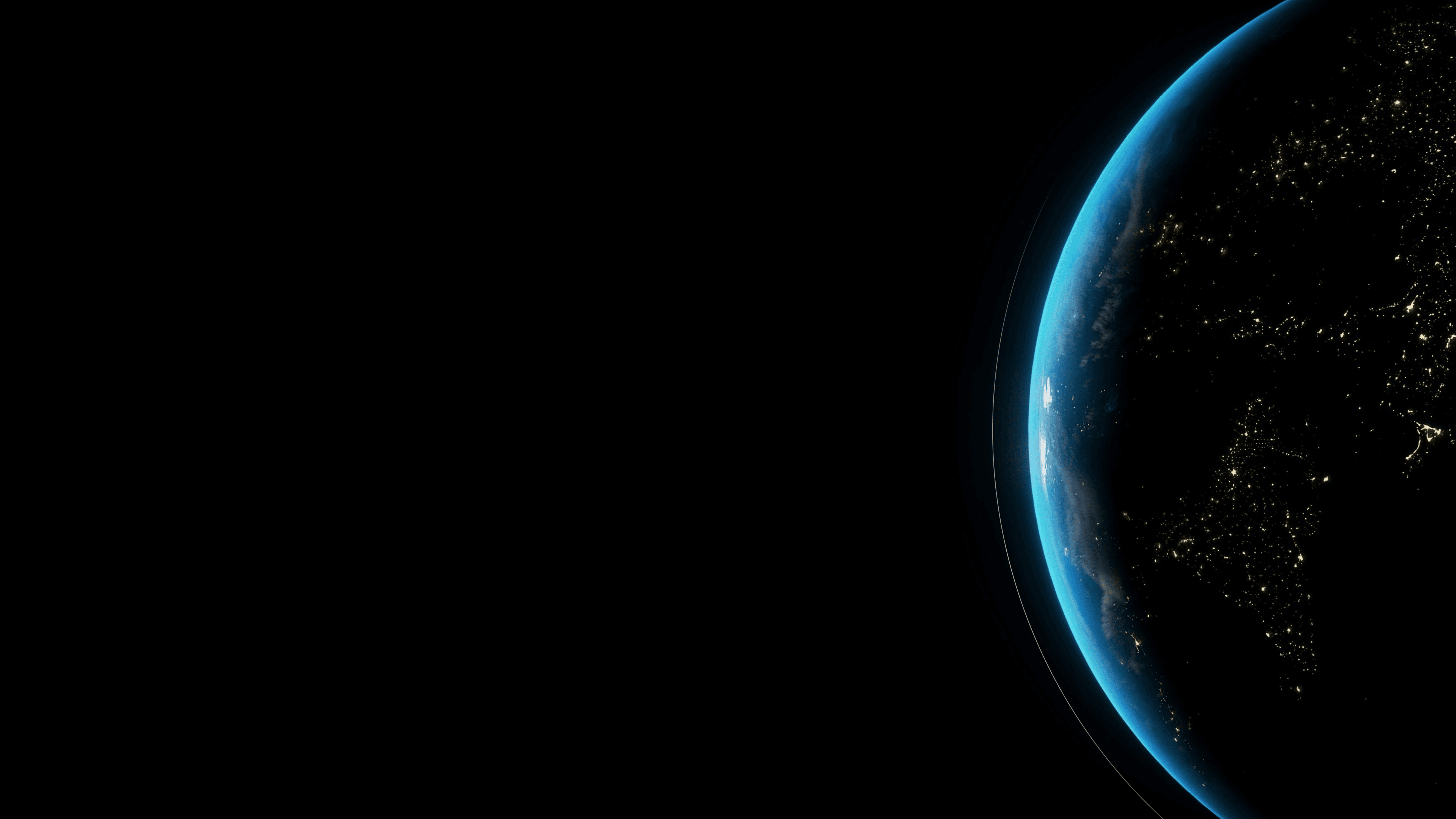 Picture of Earth with nighlights