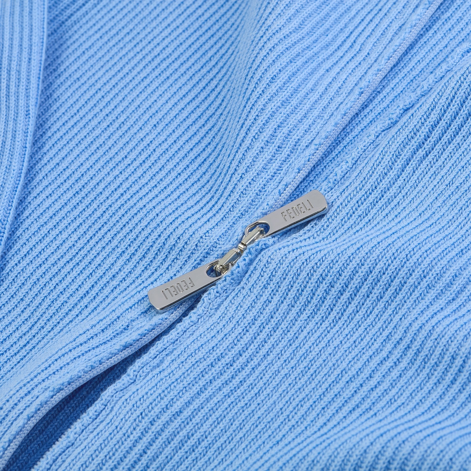 Paul Open Giza Dusty Full Zip Cardigan - Mandelli UK