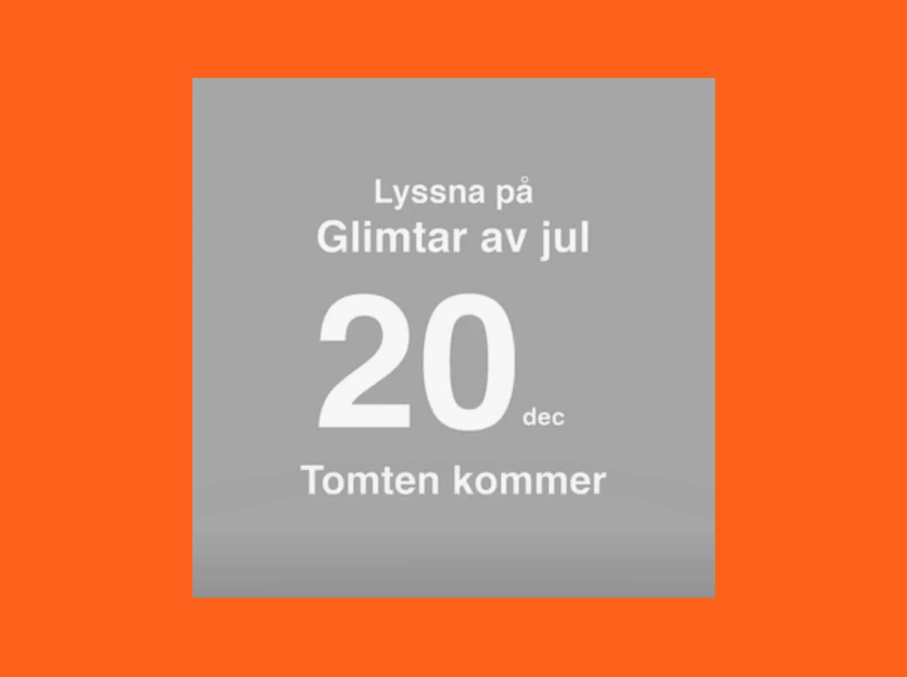 Poster bild av avsnitt 20 Tomten Kommer - Glimat av jul