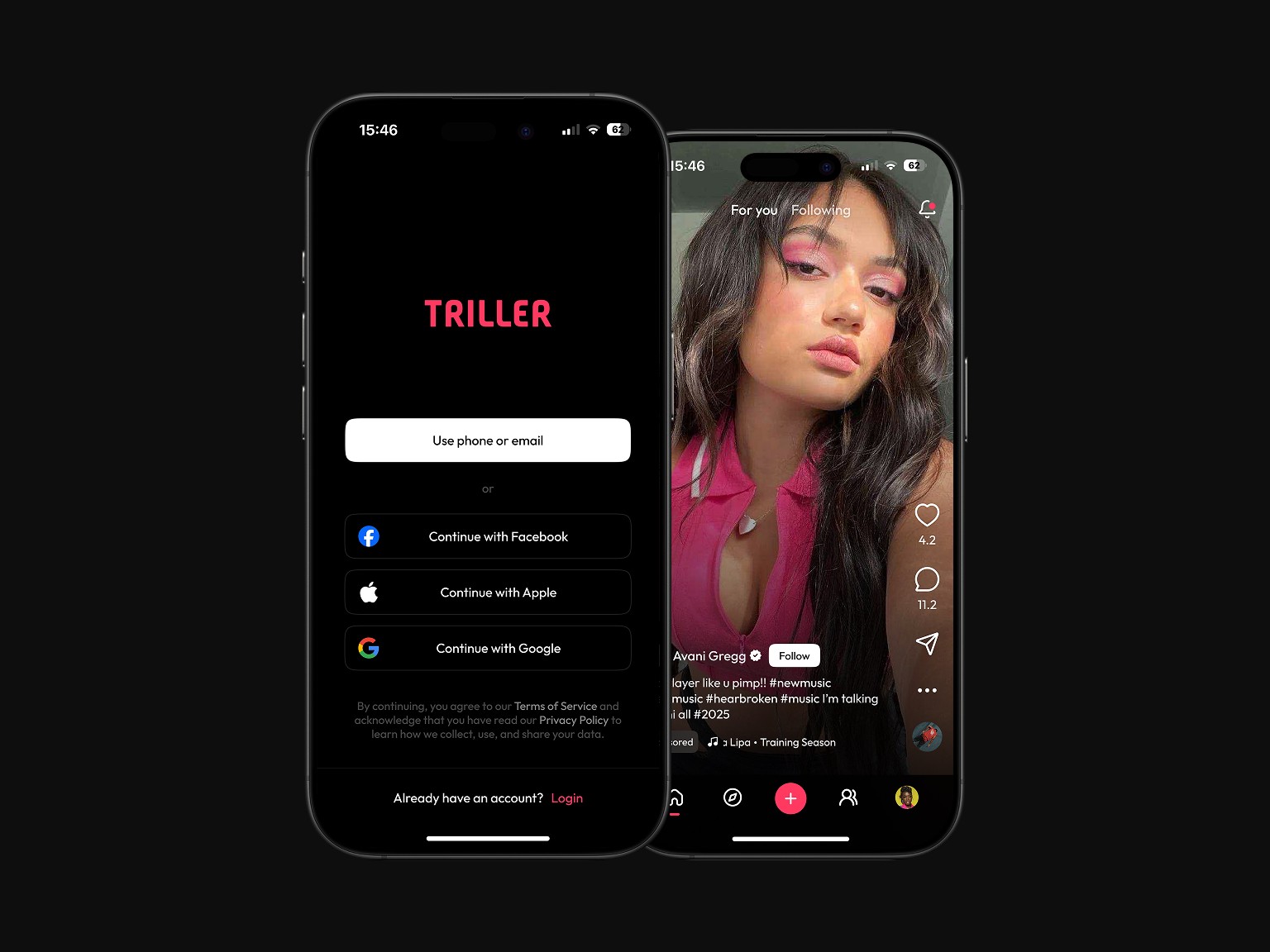 Picture of a template with Triller