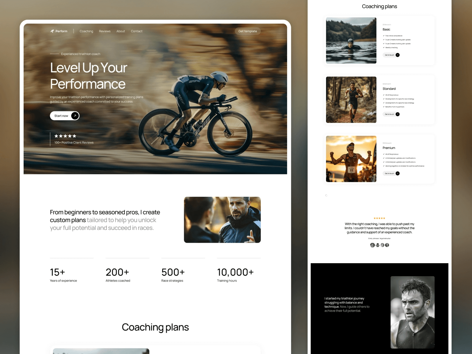 Top 10 Portfolio Website Templates to Elevate Your Brand 2026 - Perform (Framer) – Free