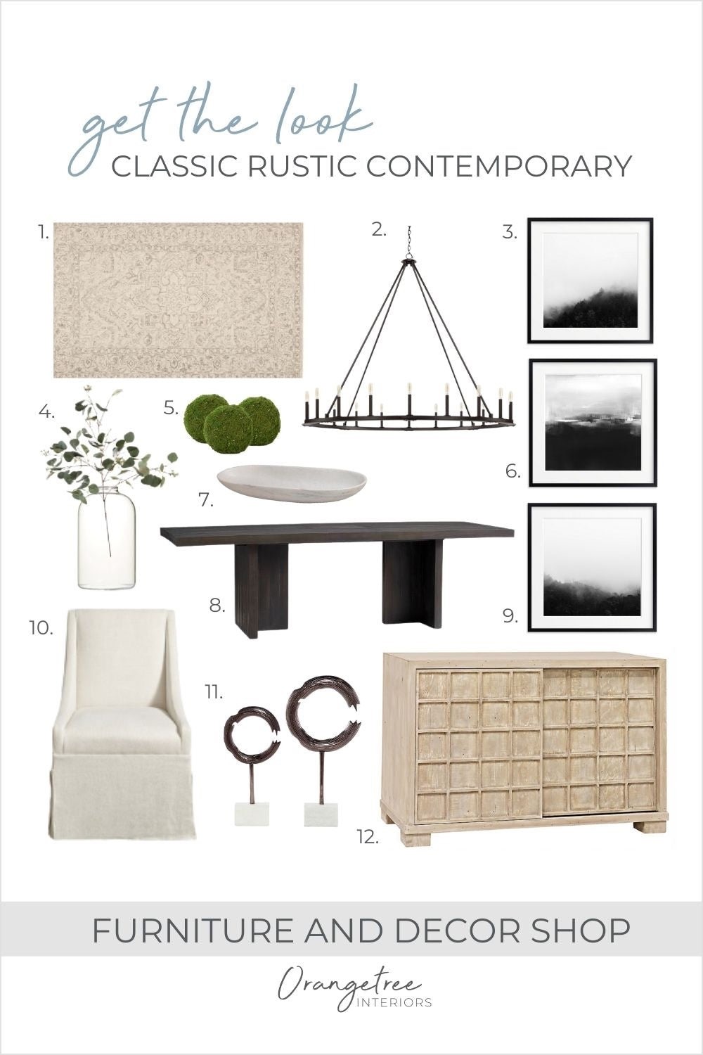 Rustic Contemporary Dining Room