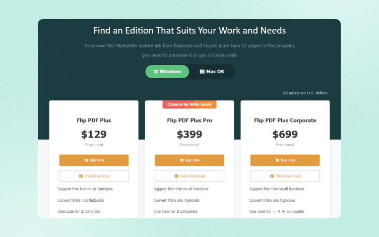 FlipBuilder pricing