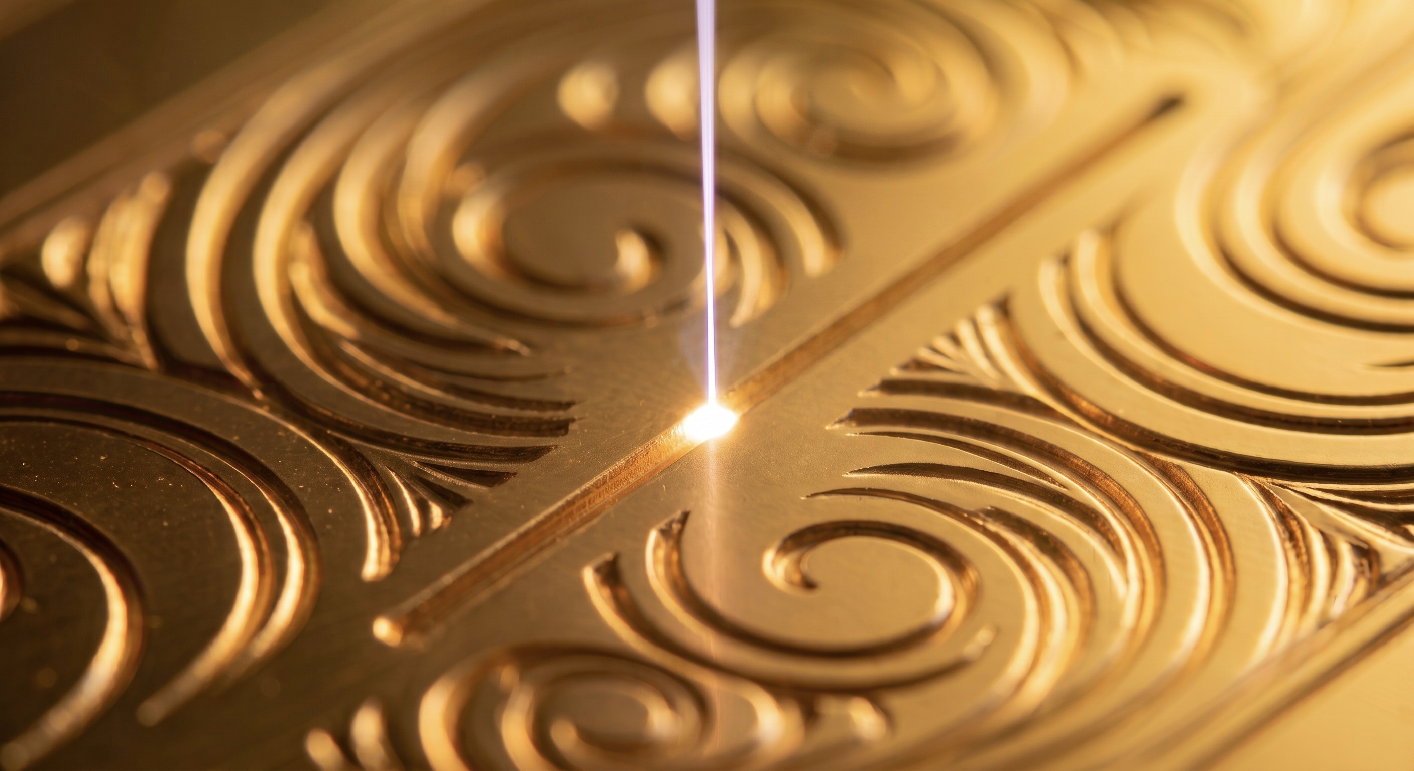 Matière travaillée au laser par Spica Pulse — transformation de surface précise