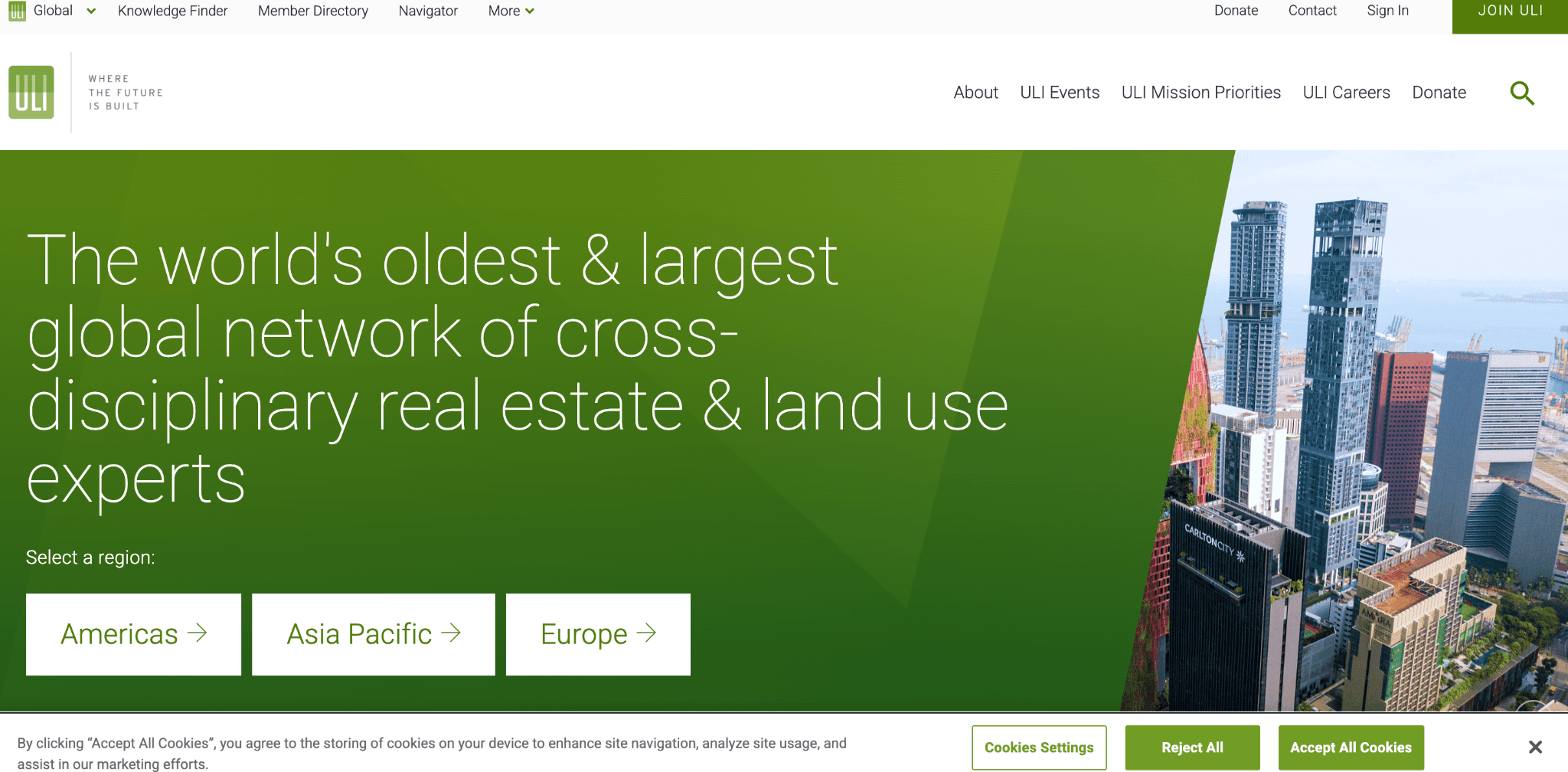 5. ULI (Urban Land Institute): Best for real estate industry leadership