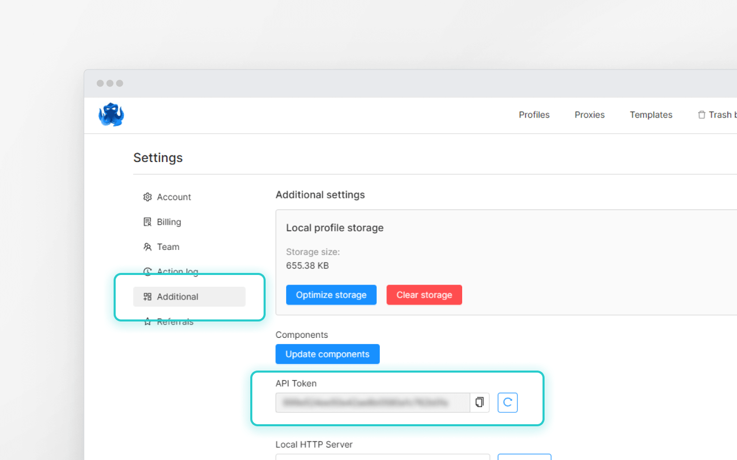 Where can I find my API token?