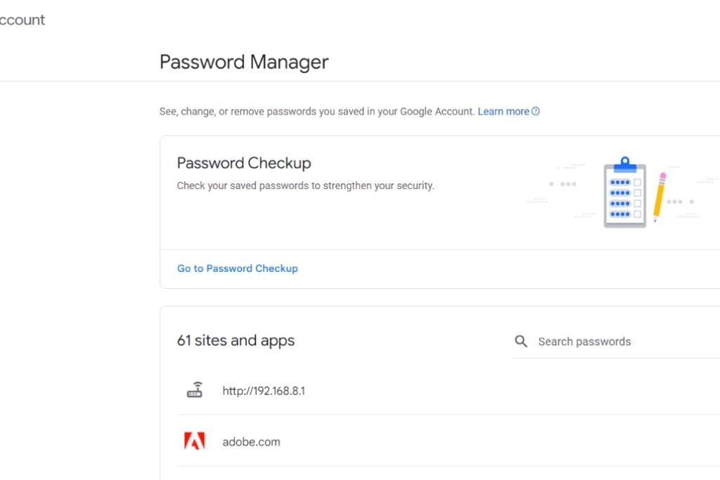 tips for google password manager