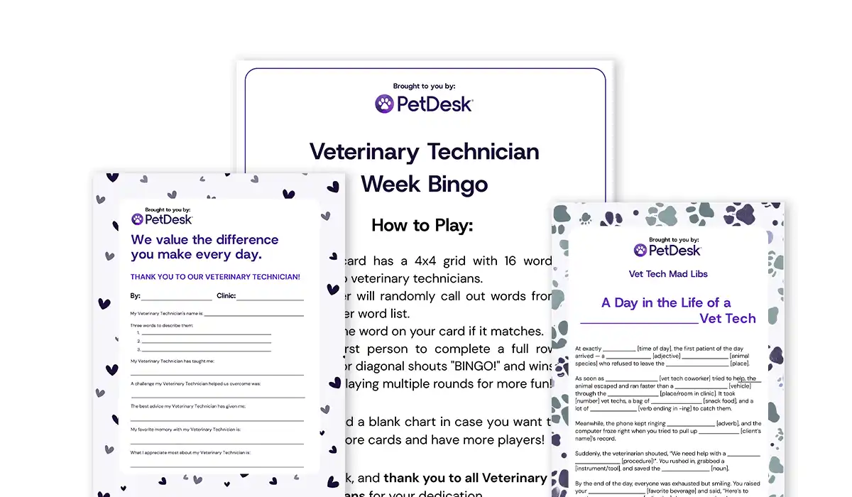 Vet Tech Month Handouts
