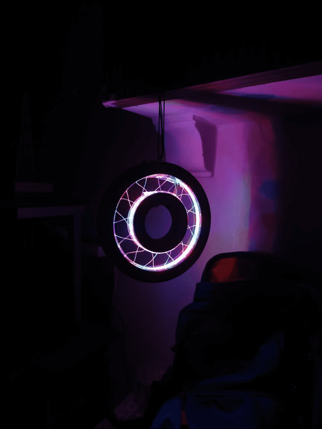 A mockup for a Macbook place on a table for a hair salon website