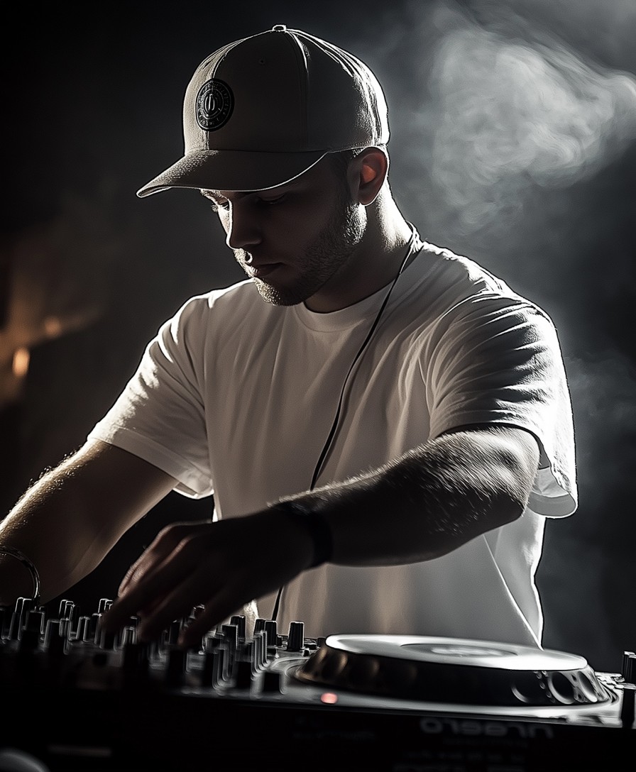 DJ playing in a club