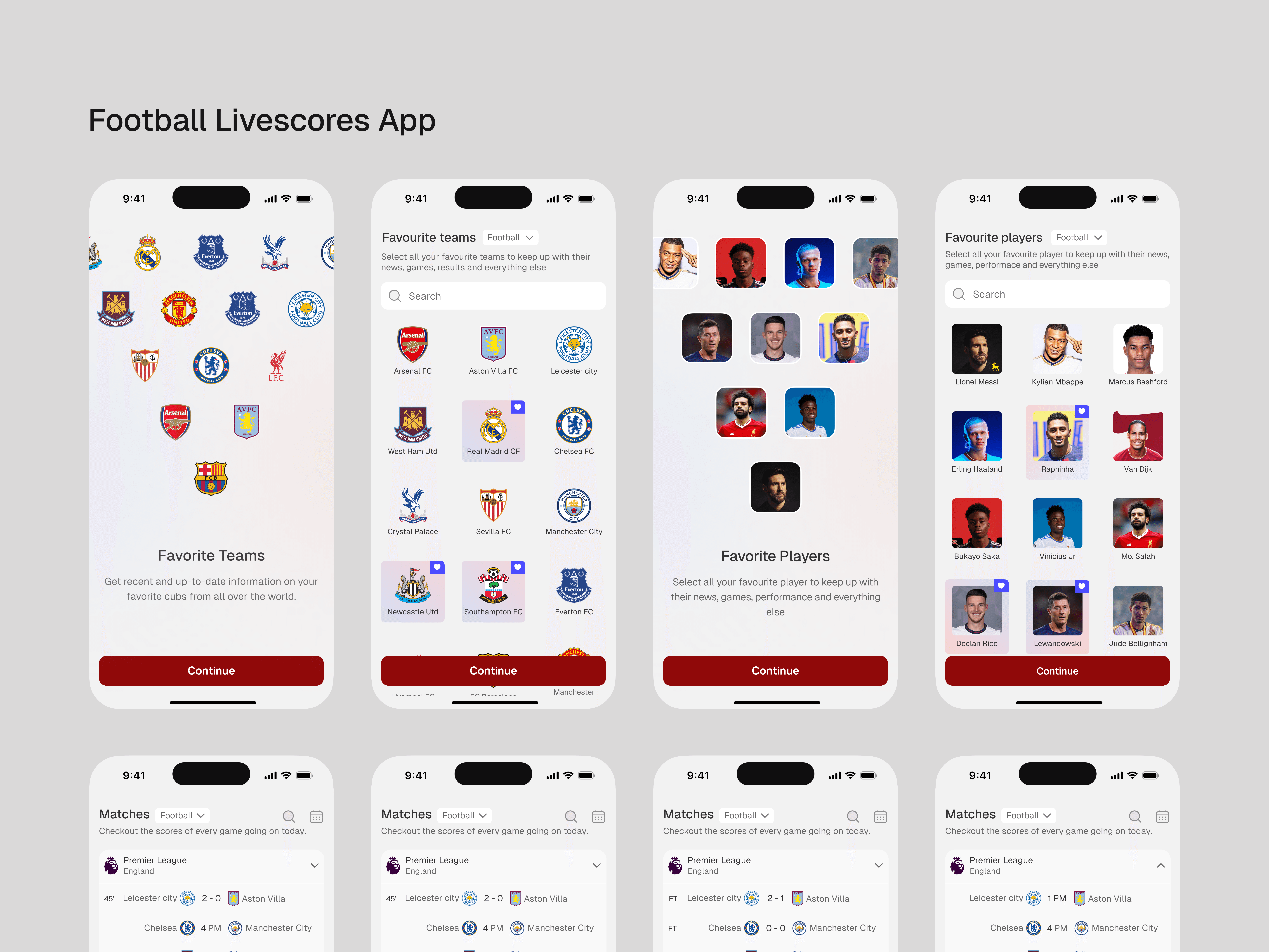 Football livescores app cover