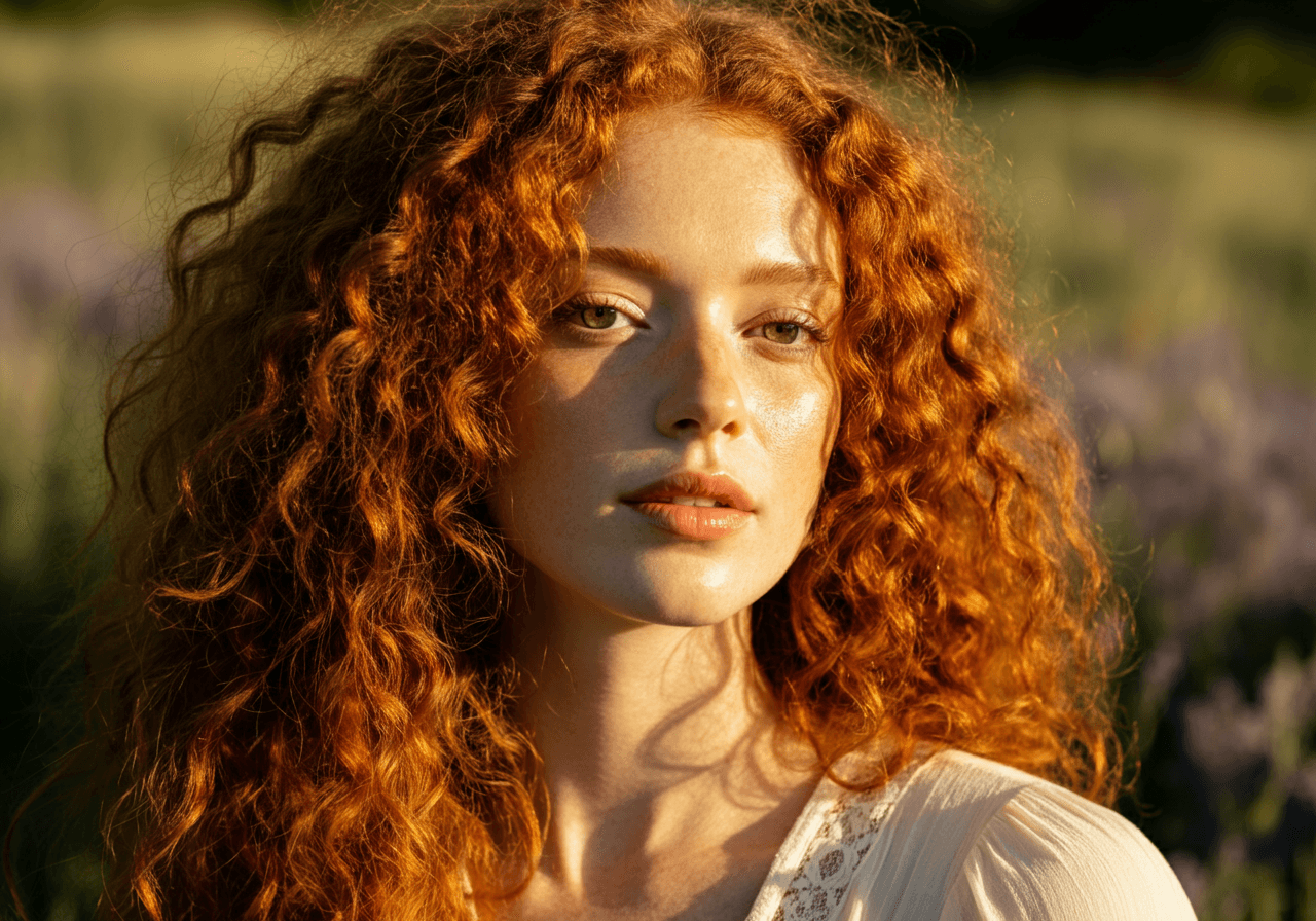 red hair woman portrait