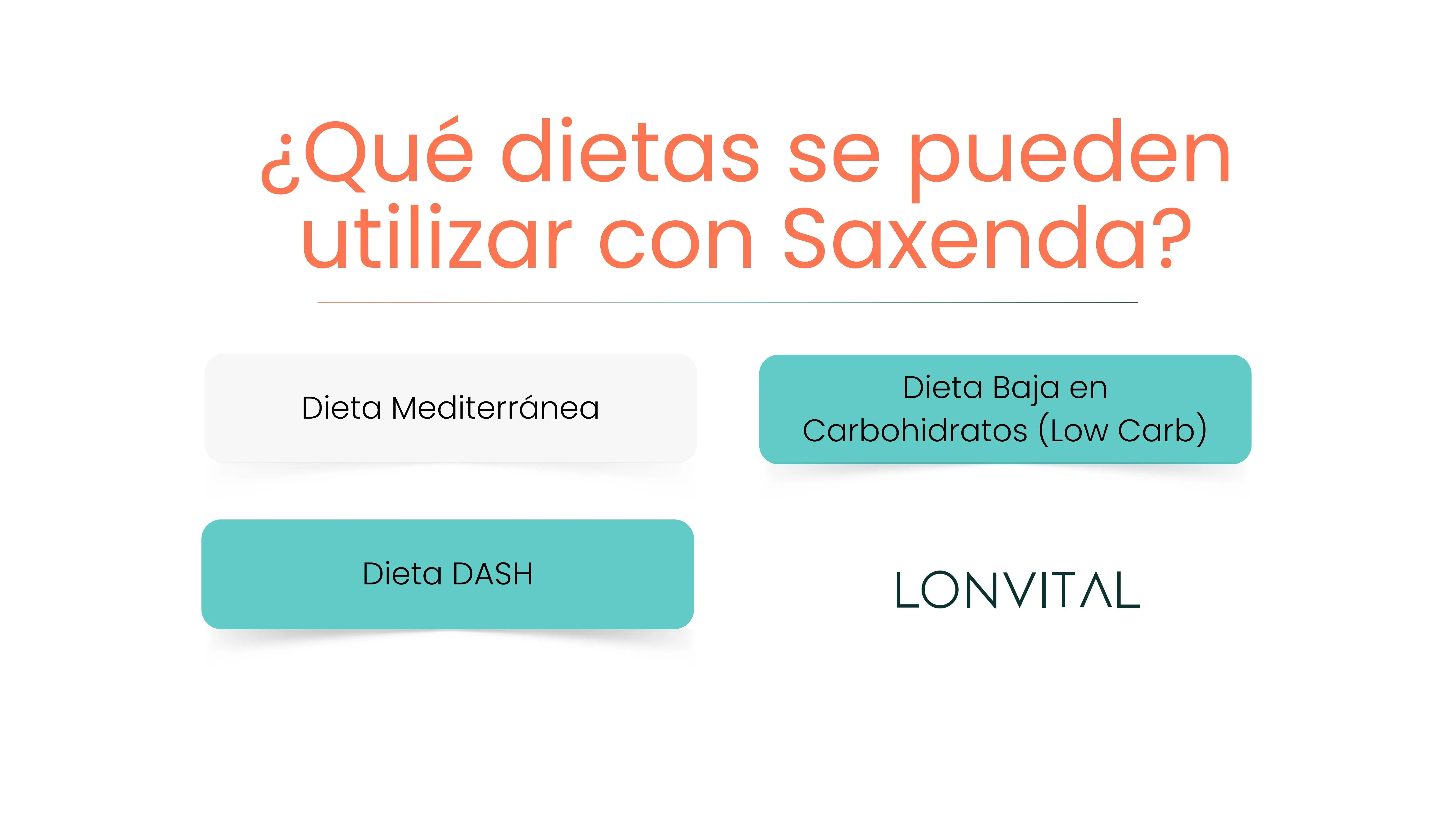 ¿Qué dietas se pueden utilizar con Saxenda?