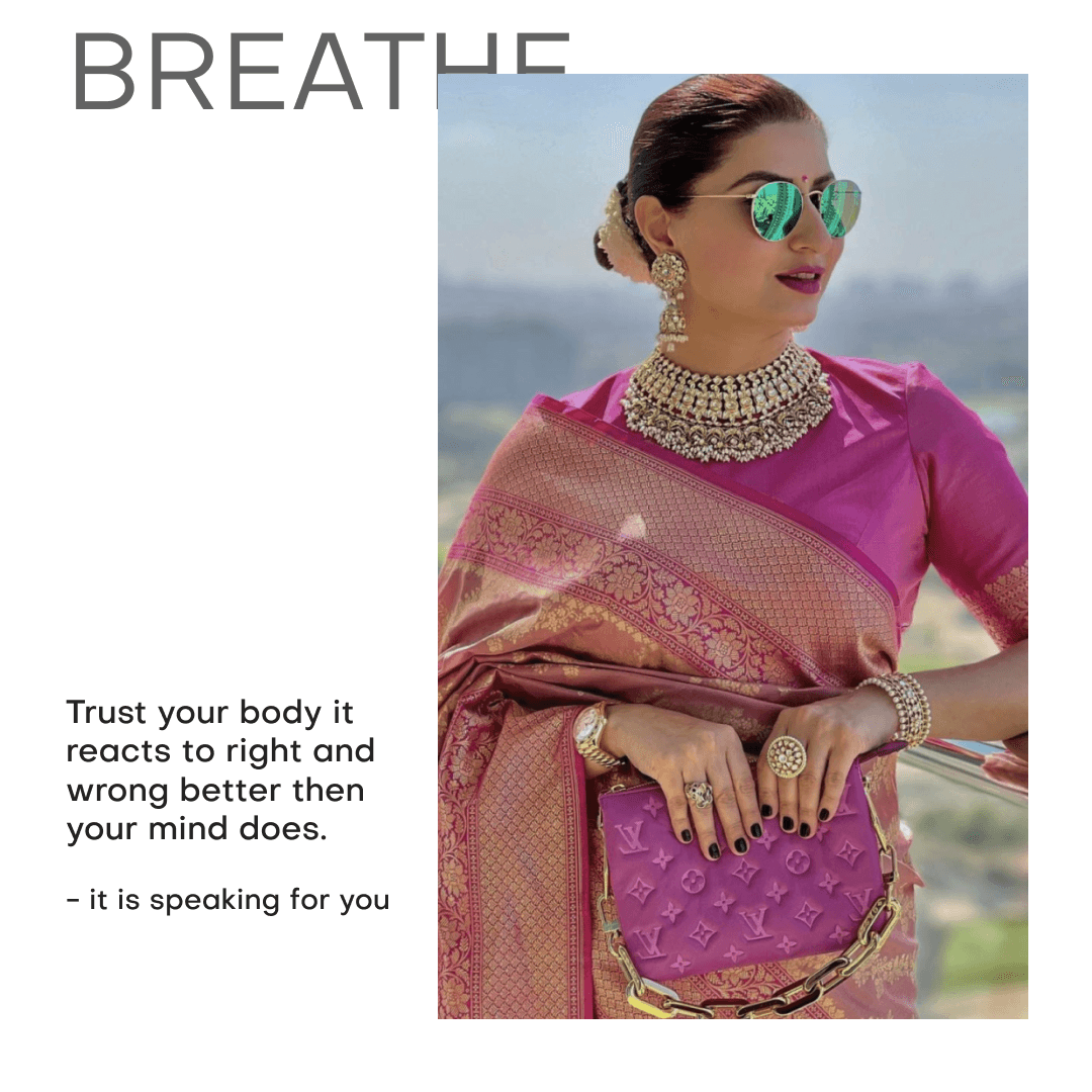 Elegant woman styled with cultural fashion