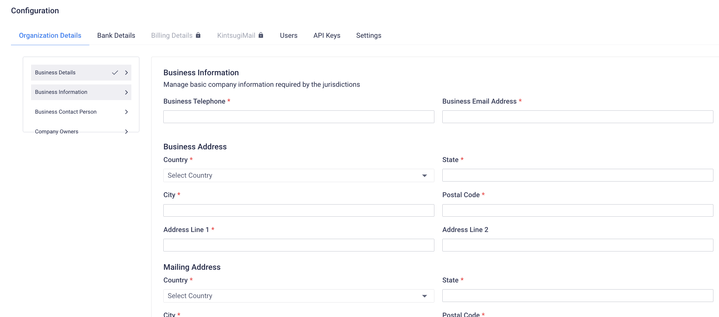 bigcommerce integration - organization details.png