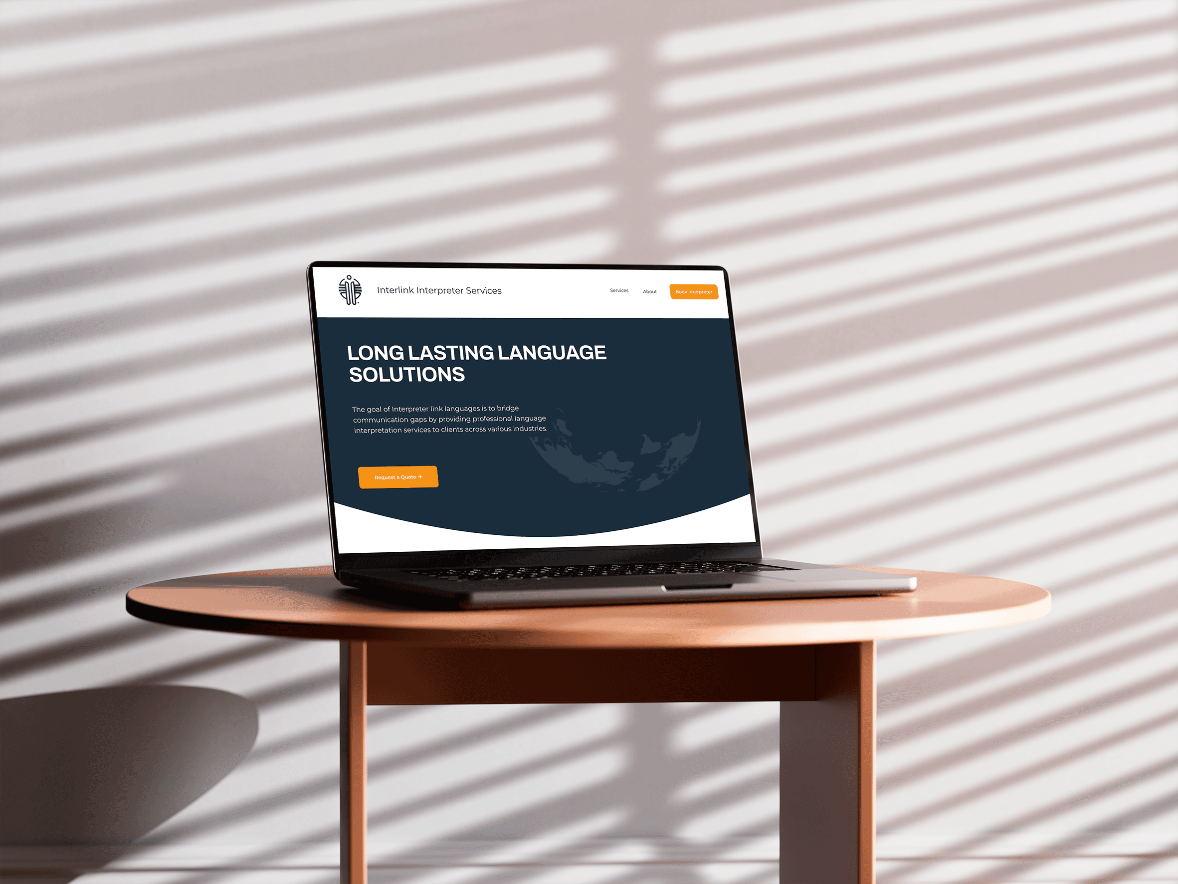 A computer on top of a coffee table