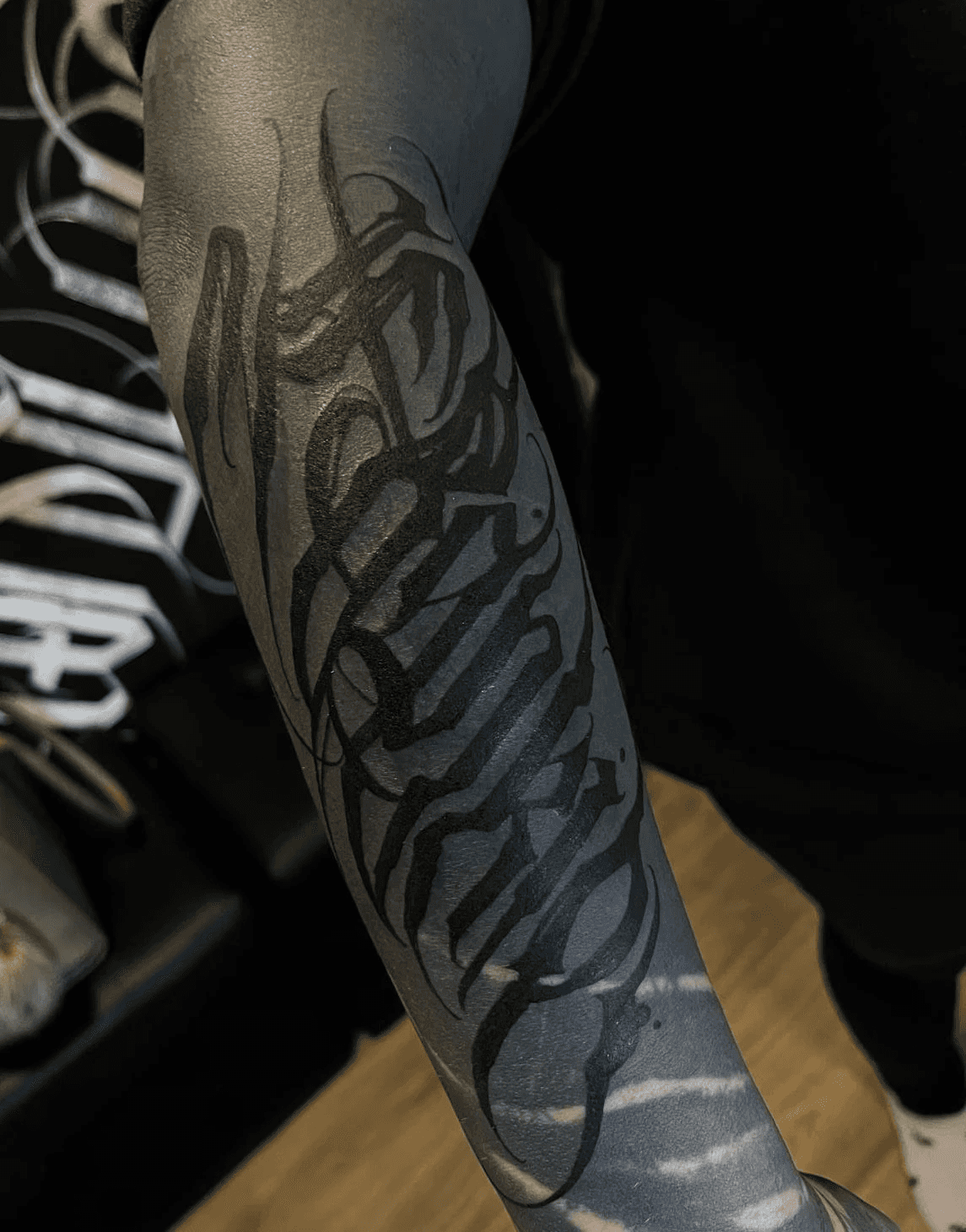 Tattoo studio portrait study