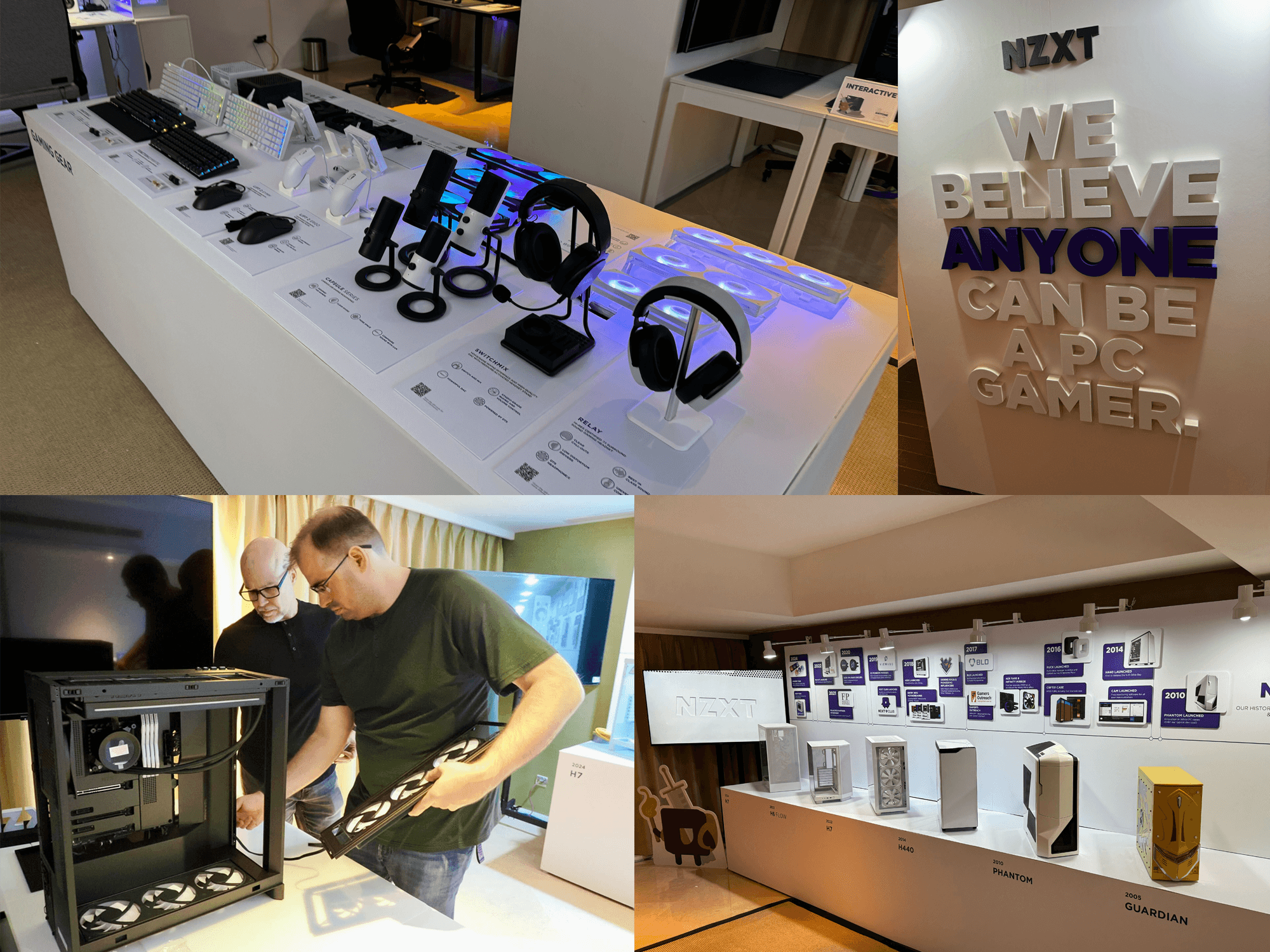 Photos from NZXT's product launch at Computex 2024 in Taipei