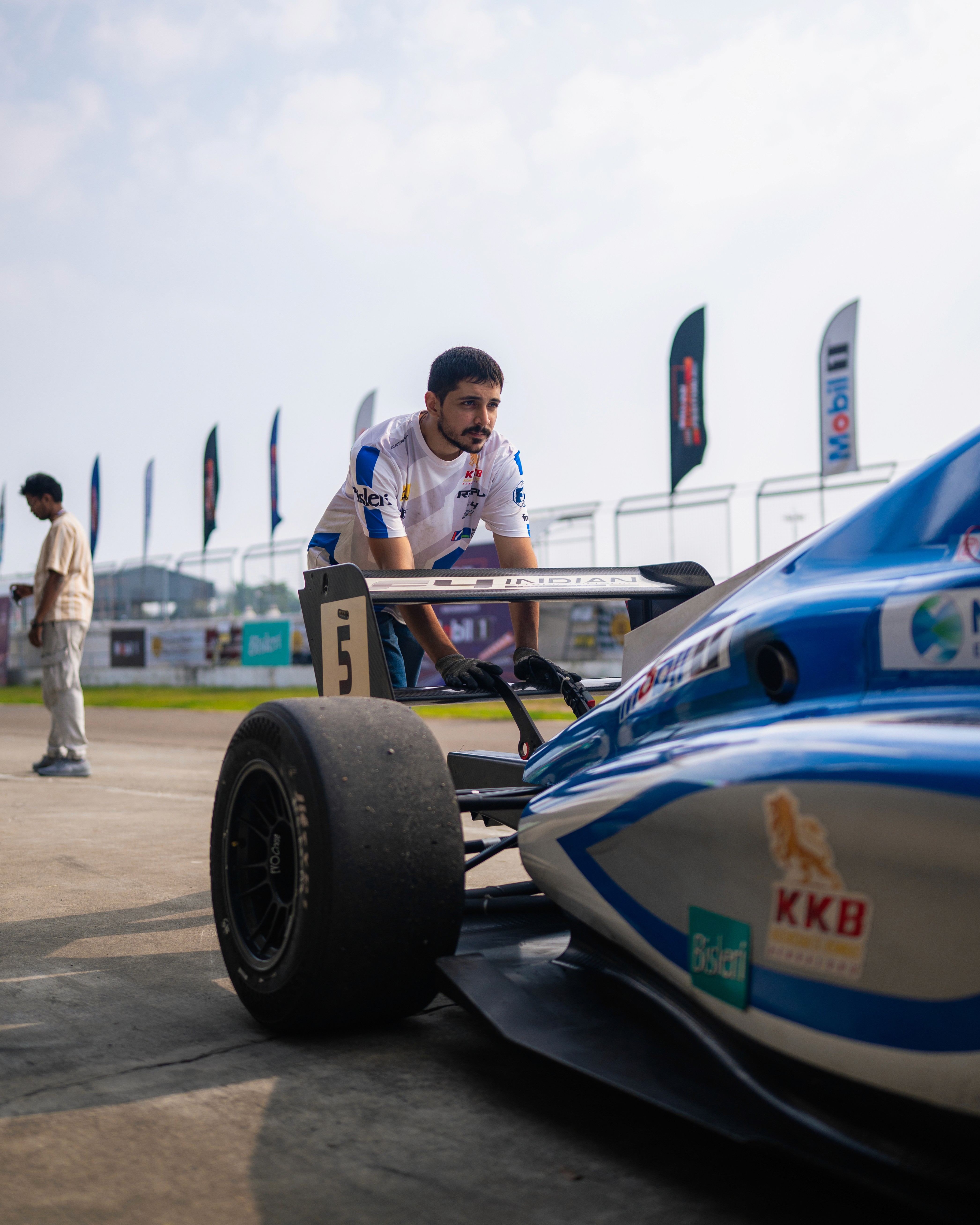 A man doing surf stunt