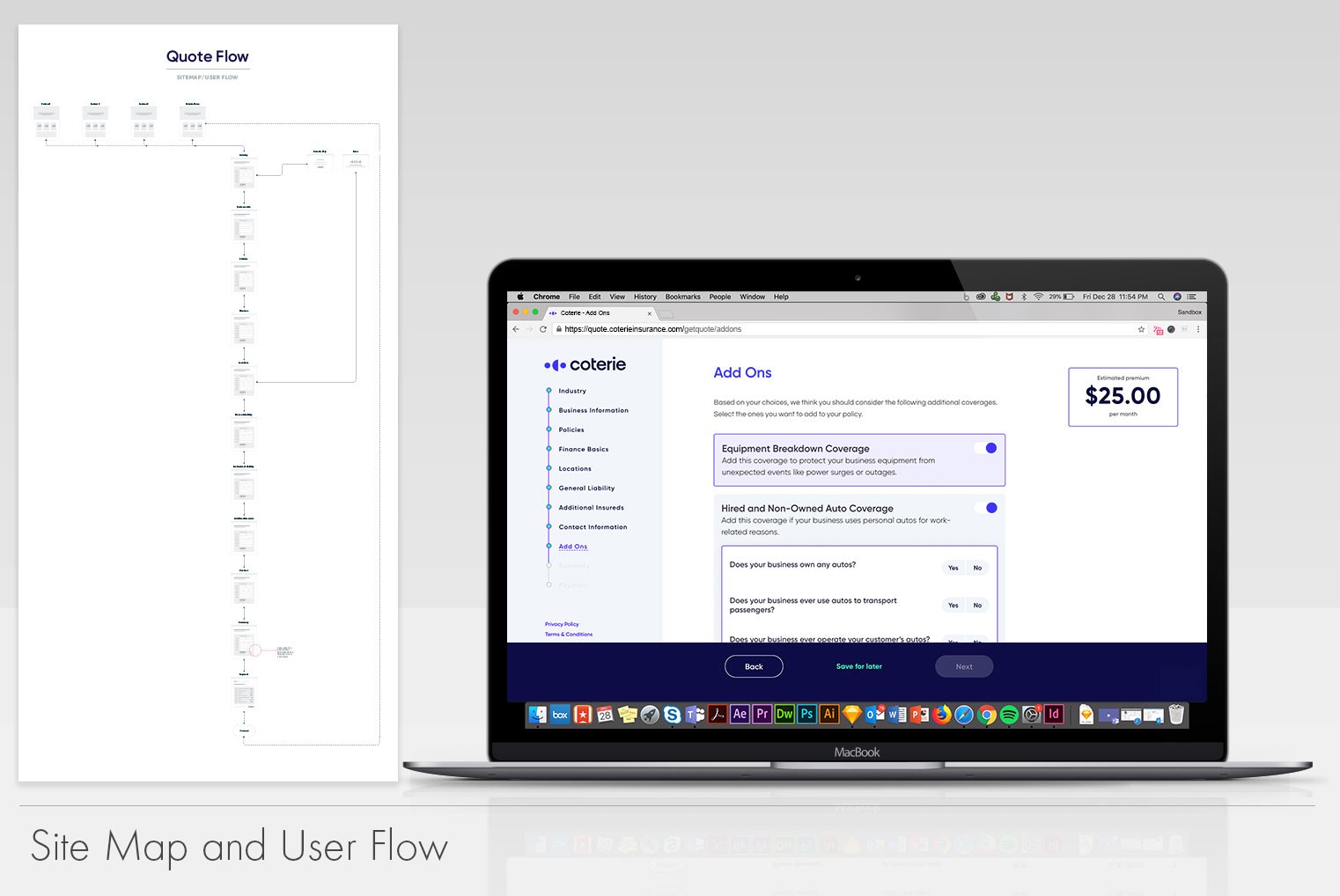 Site map and user flow