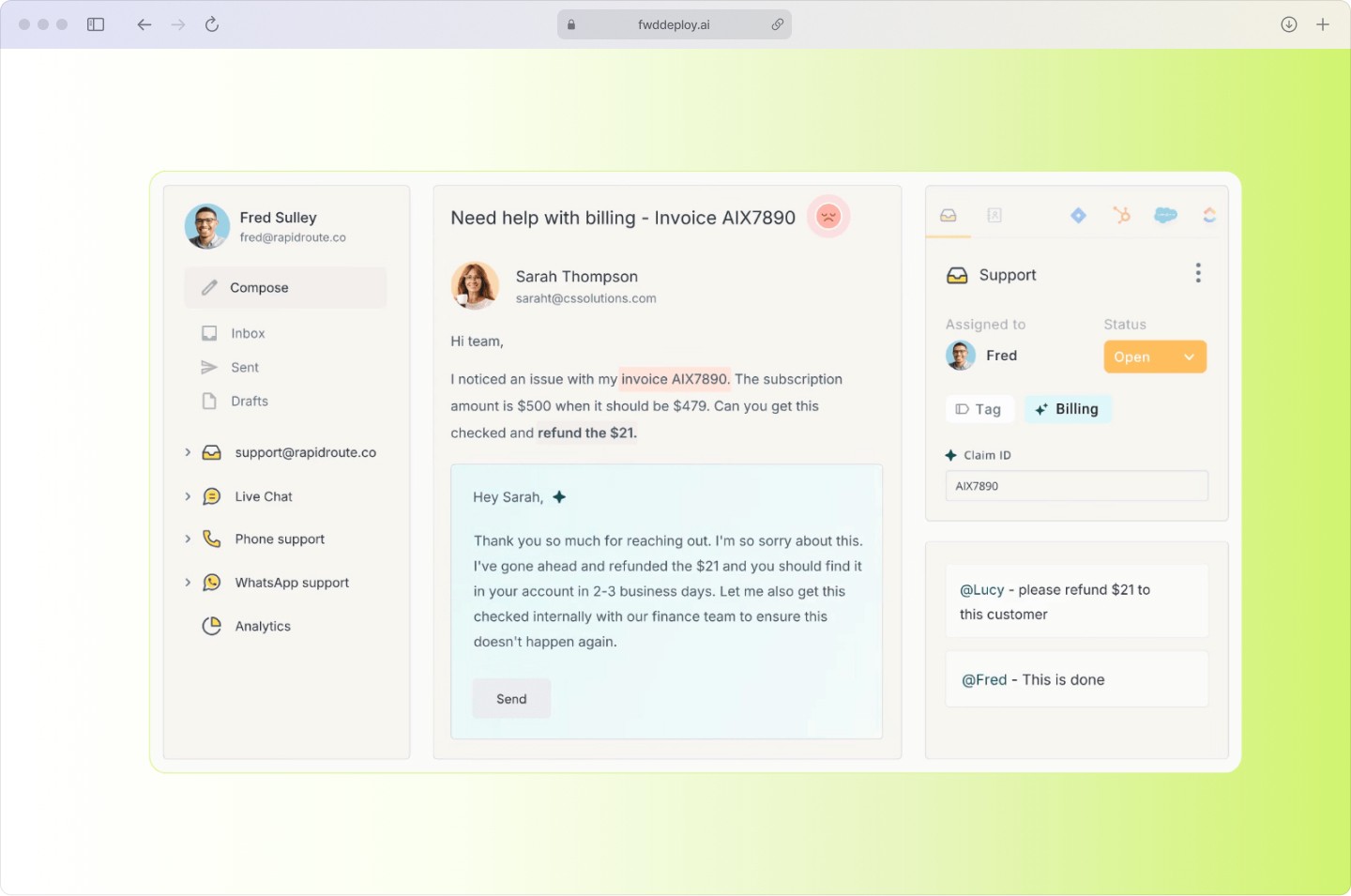Virtual agents handle routine inquiries