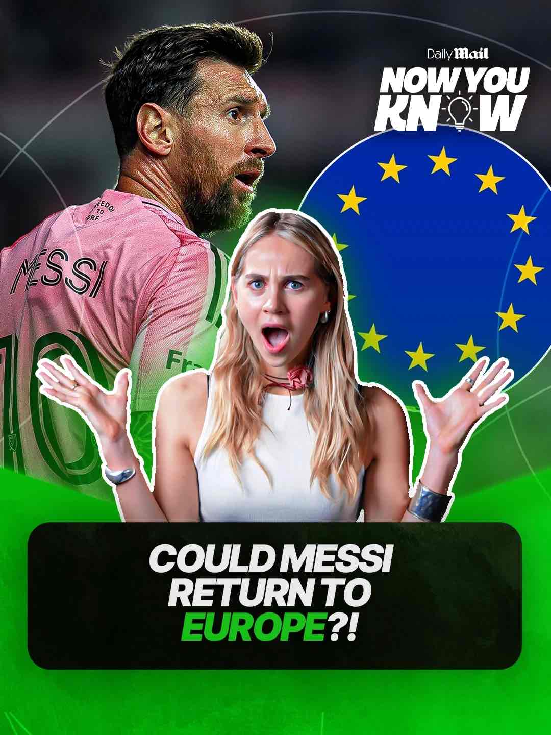 Now You Know by Daily Mail Sport discussing rumours about Lionel Messi returning to European football